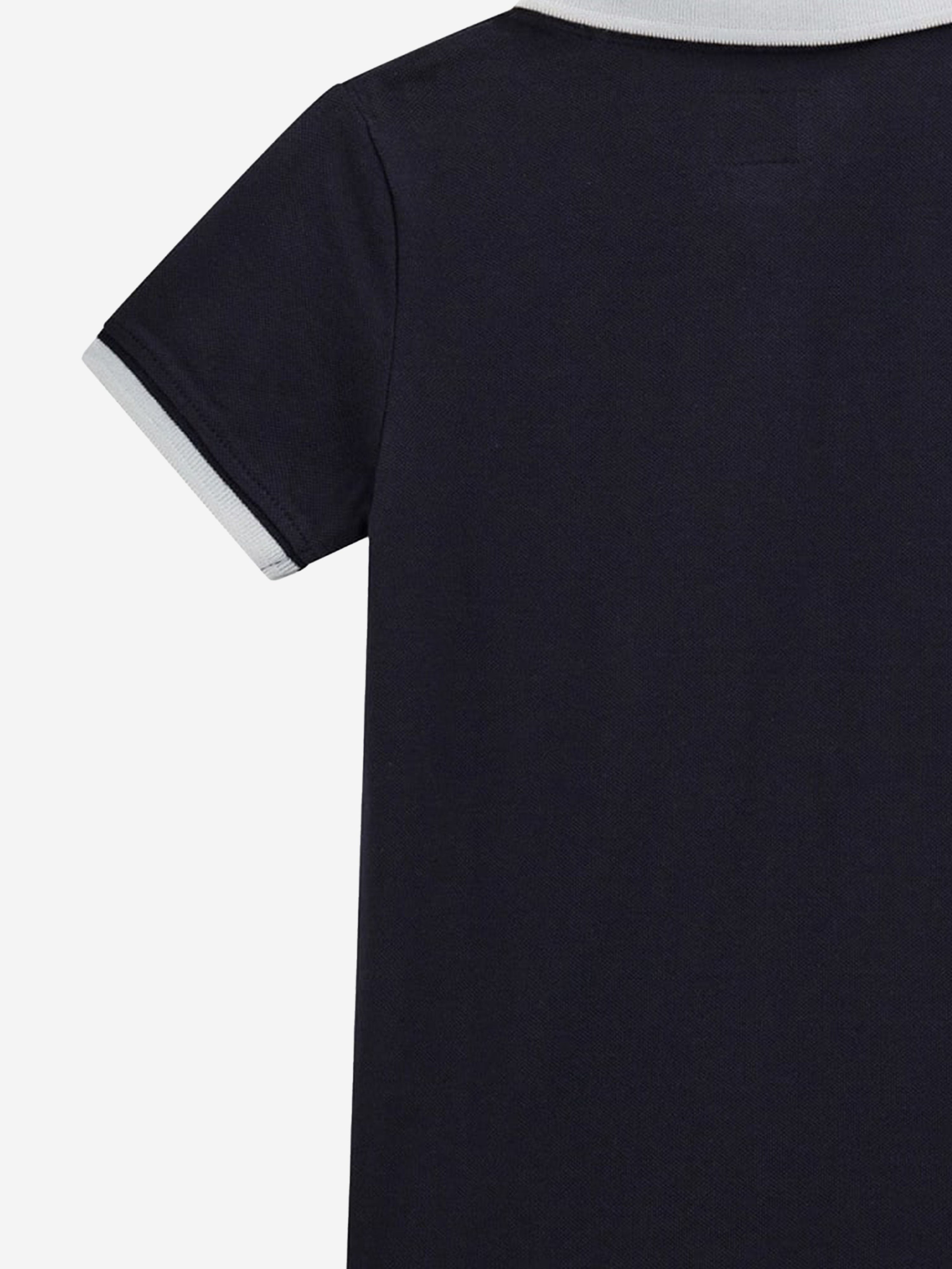 Boys Bear Polo Shirt in Navy