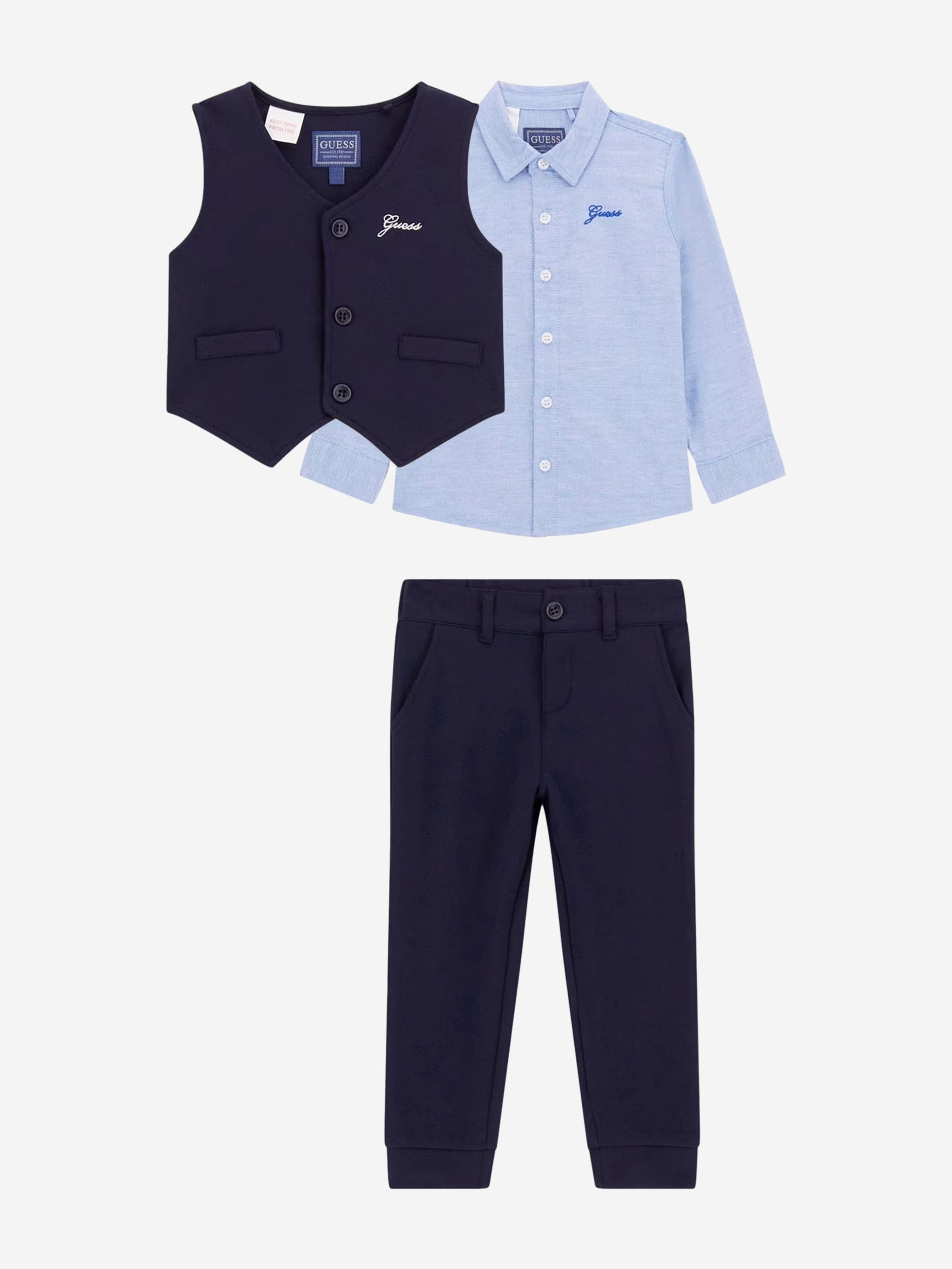 Boys 3 Piece Outfit Set in Navy