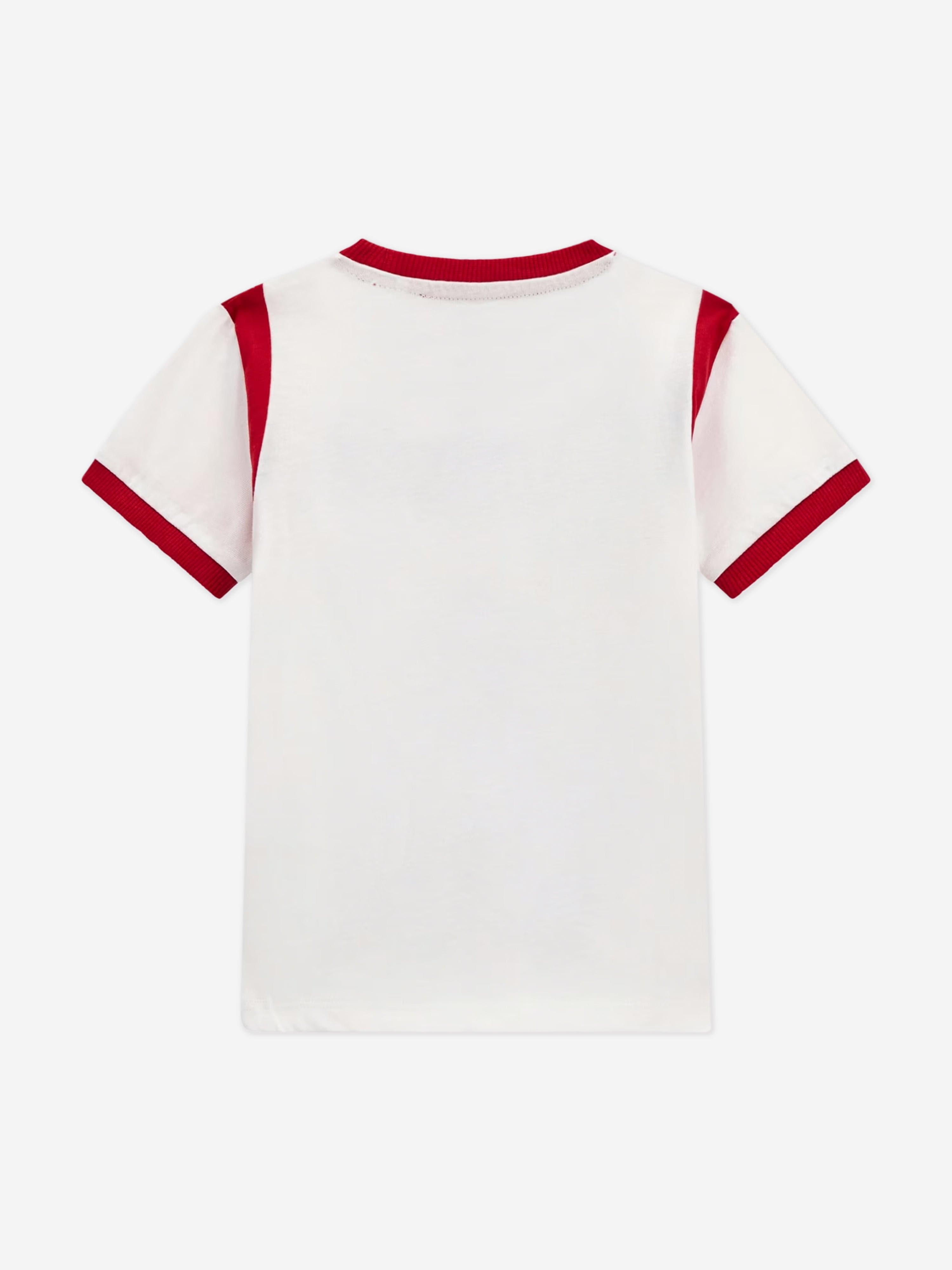 Boys Bear Print T-Shirt in White