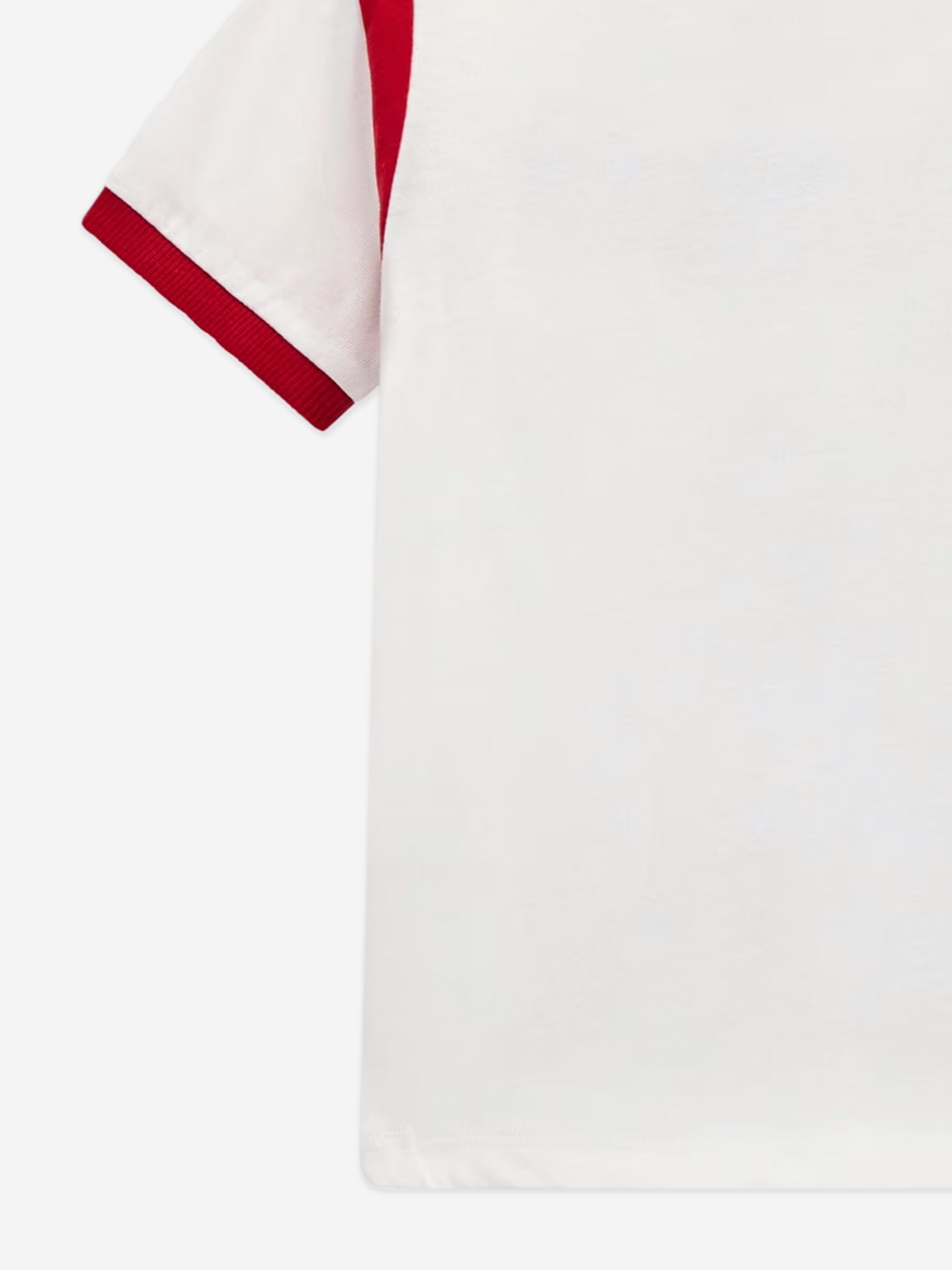 Boys Bear Print T-Shirt in White