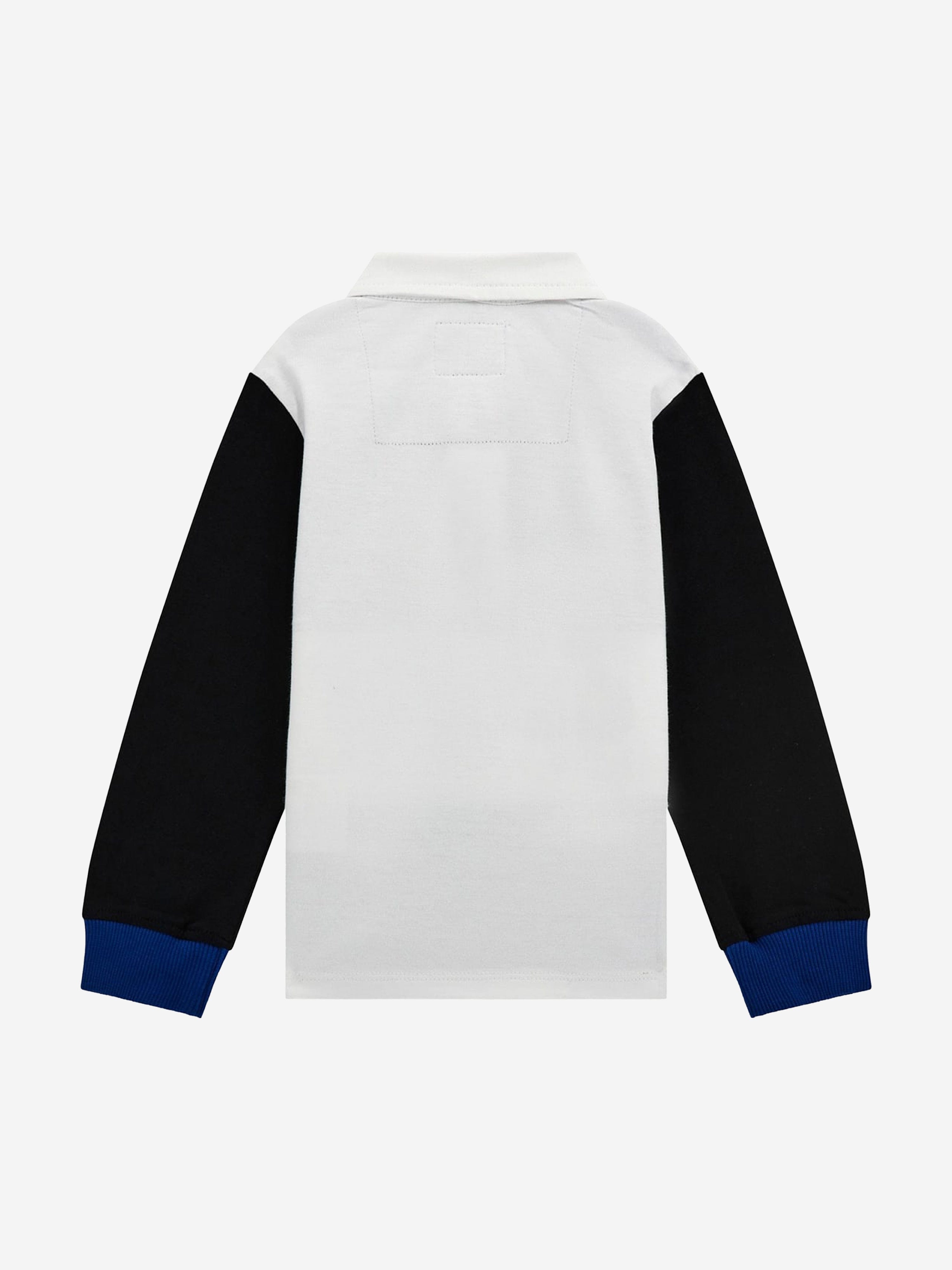 Boys Heavy Jersey Polo Shirt in Blue