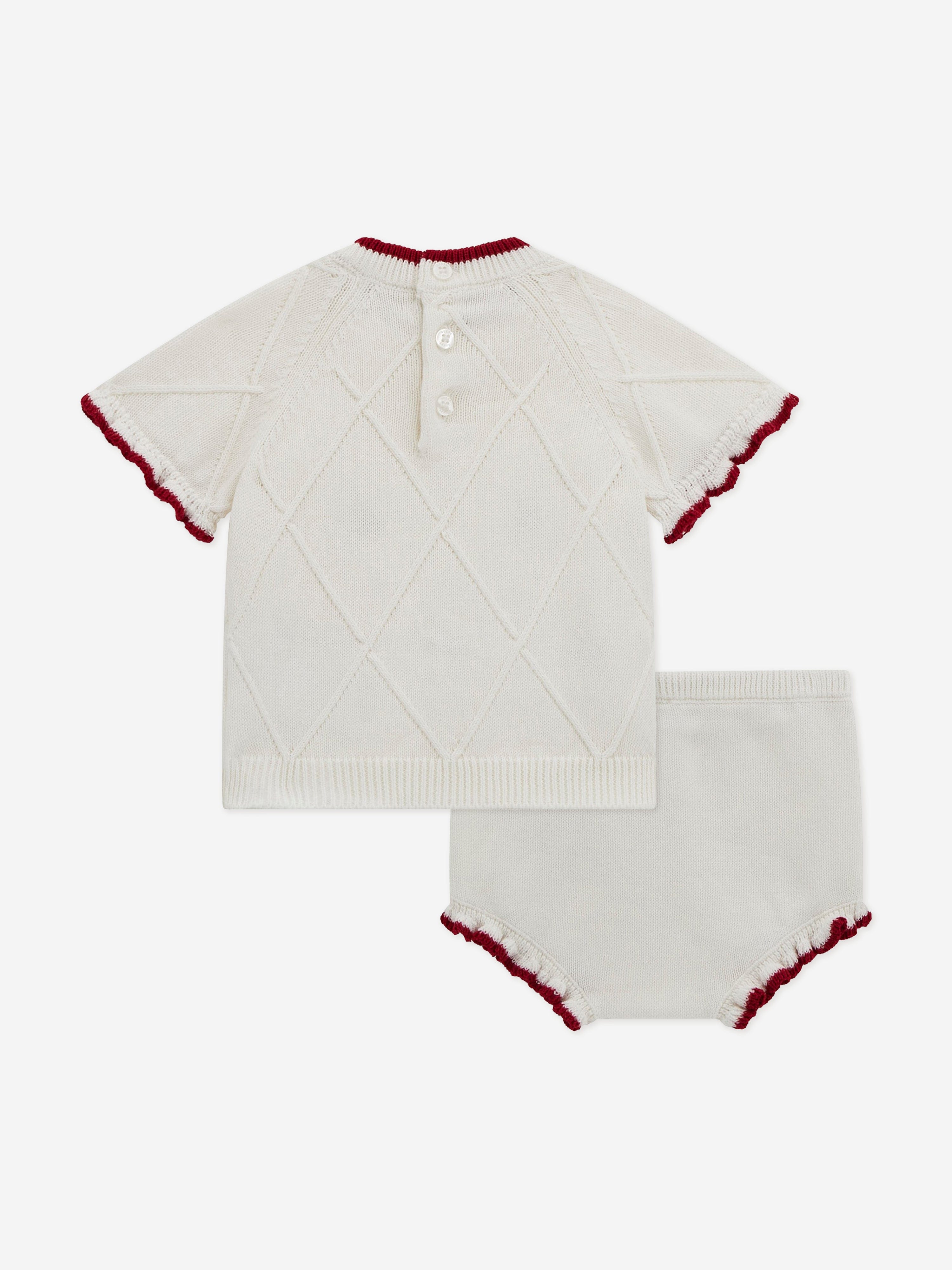 Guess Baby Girls Short Set in Ivory