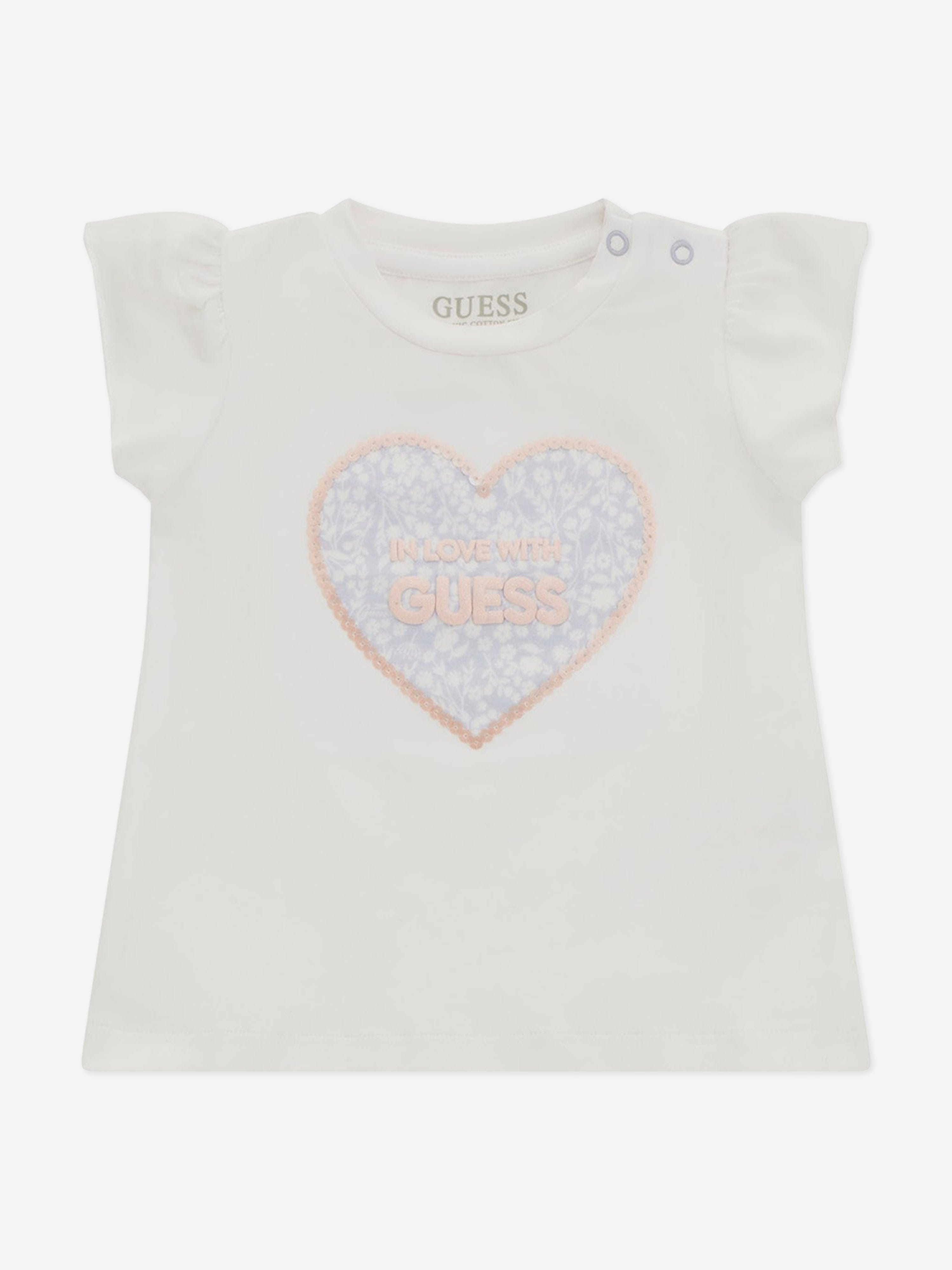 Baby Girls Legging Set in White