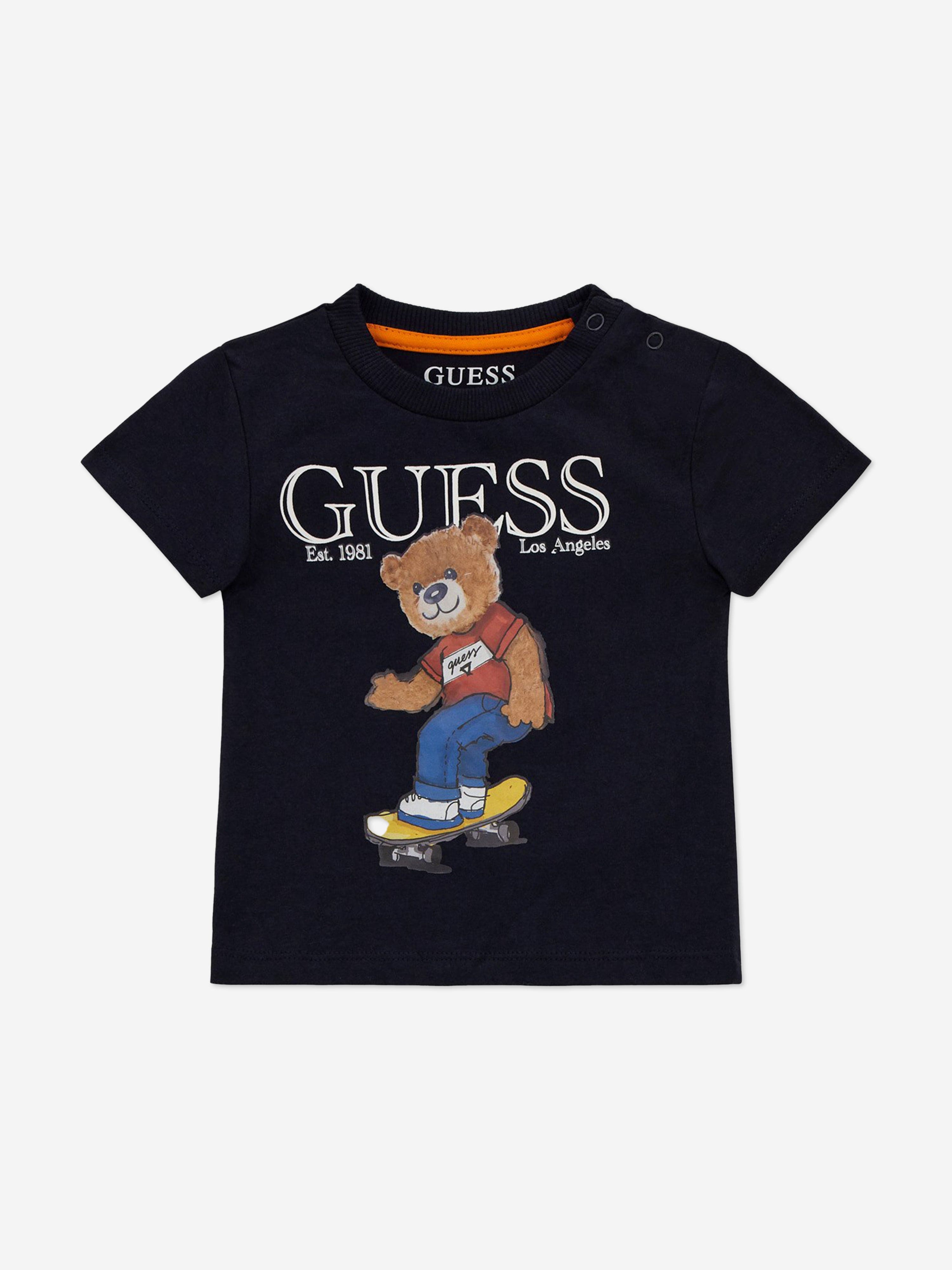 Baby Boys Bear Short Set in Navy