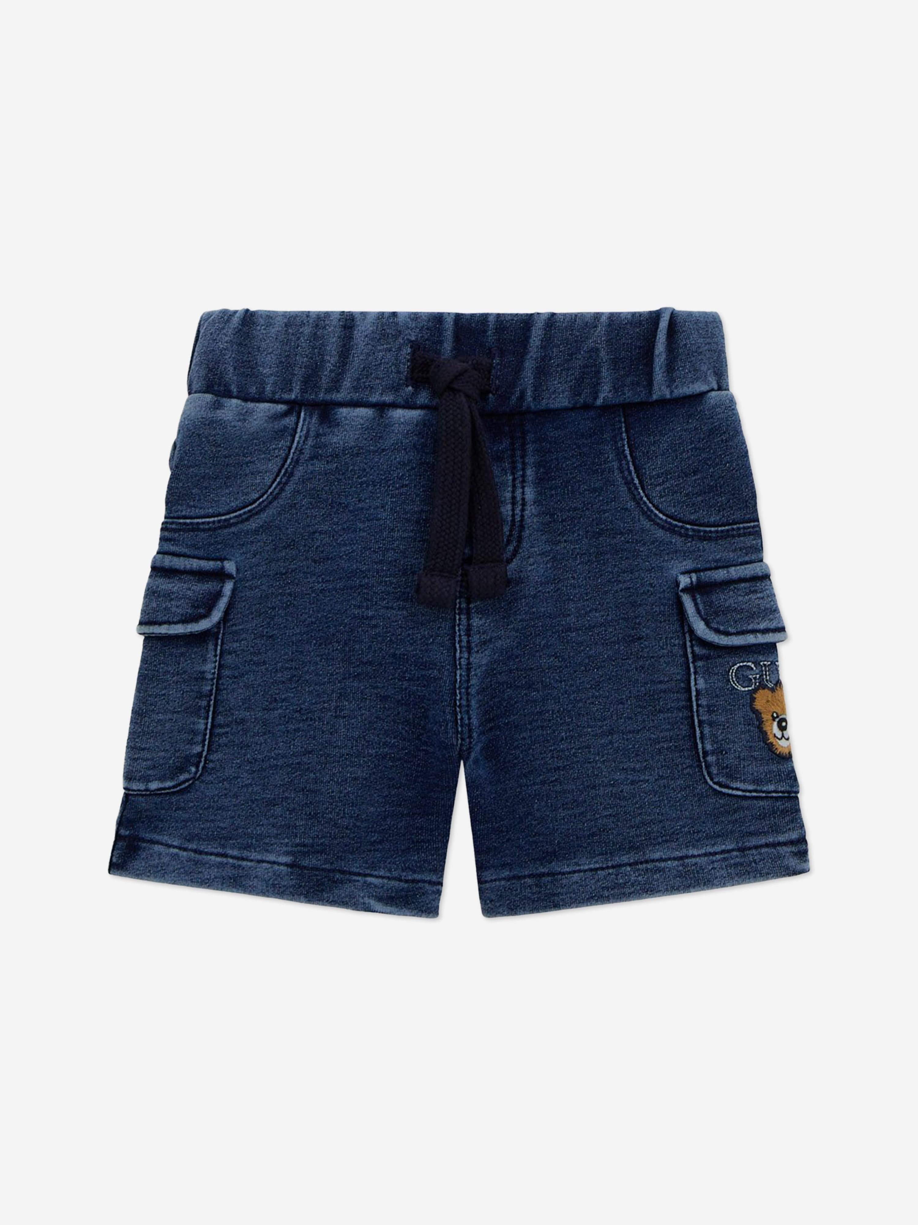 Baby Boys Bear Short Set in Navy