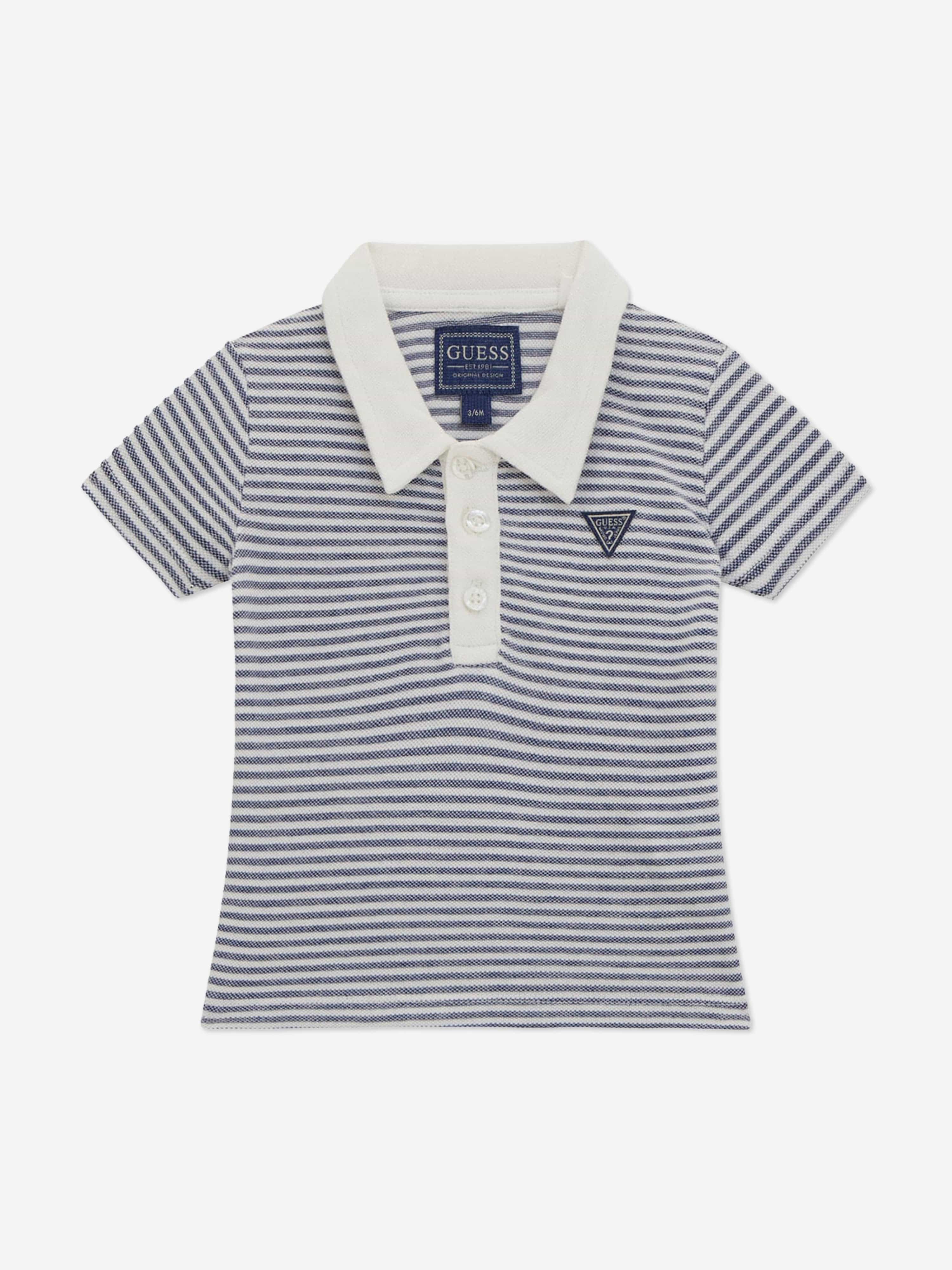 Baby Boys Polo Shirt and Short Set in Blue