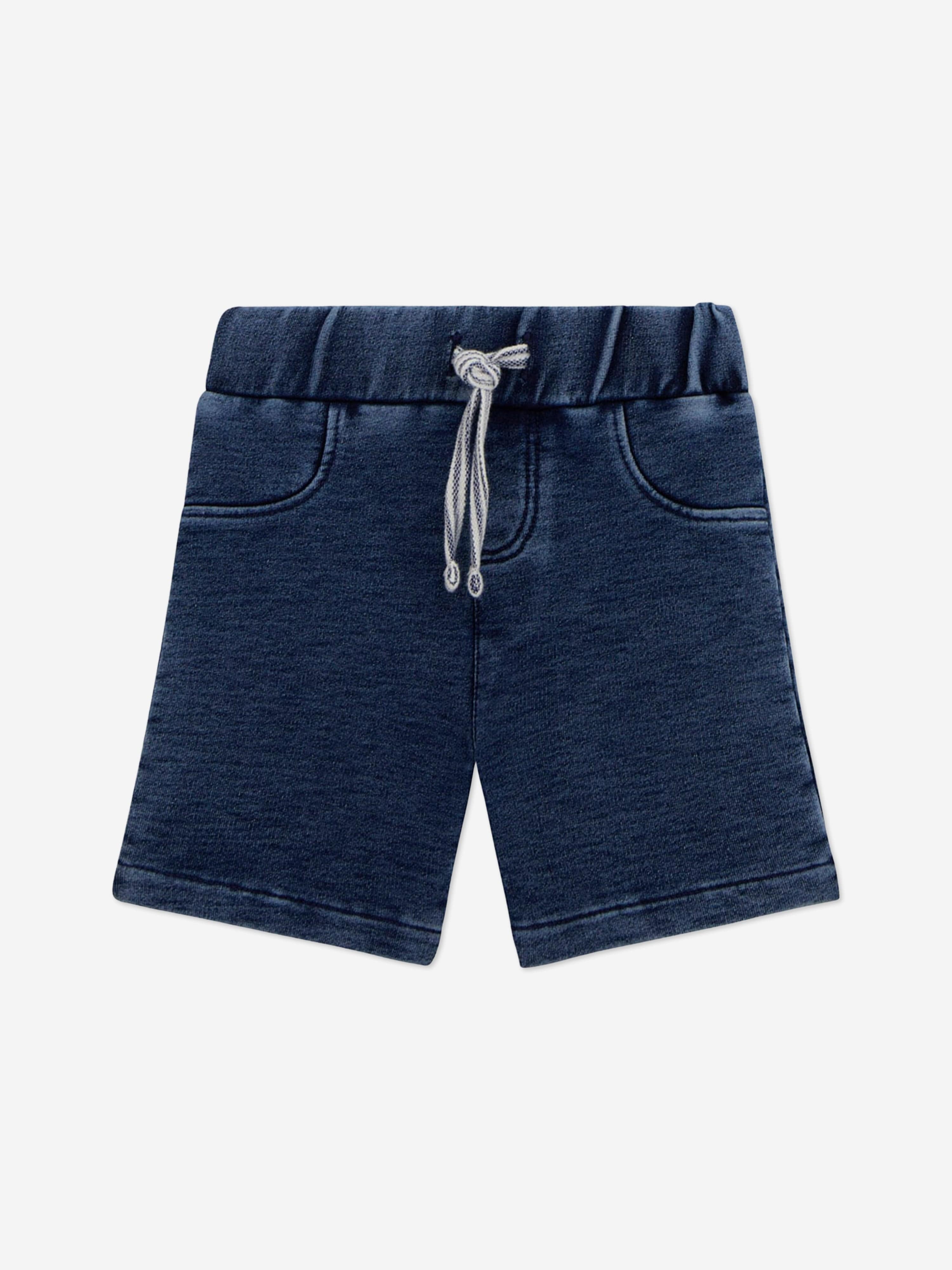 Baby Boys Polo Shirt and Short Set in Blue