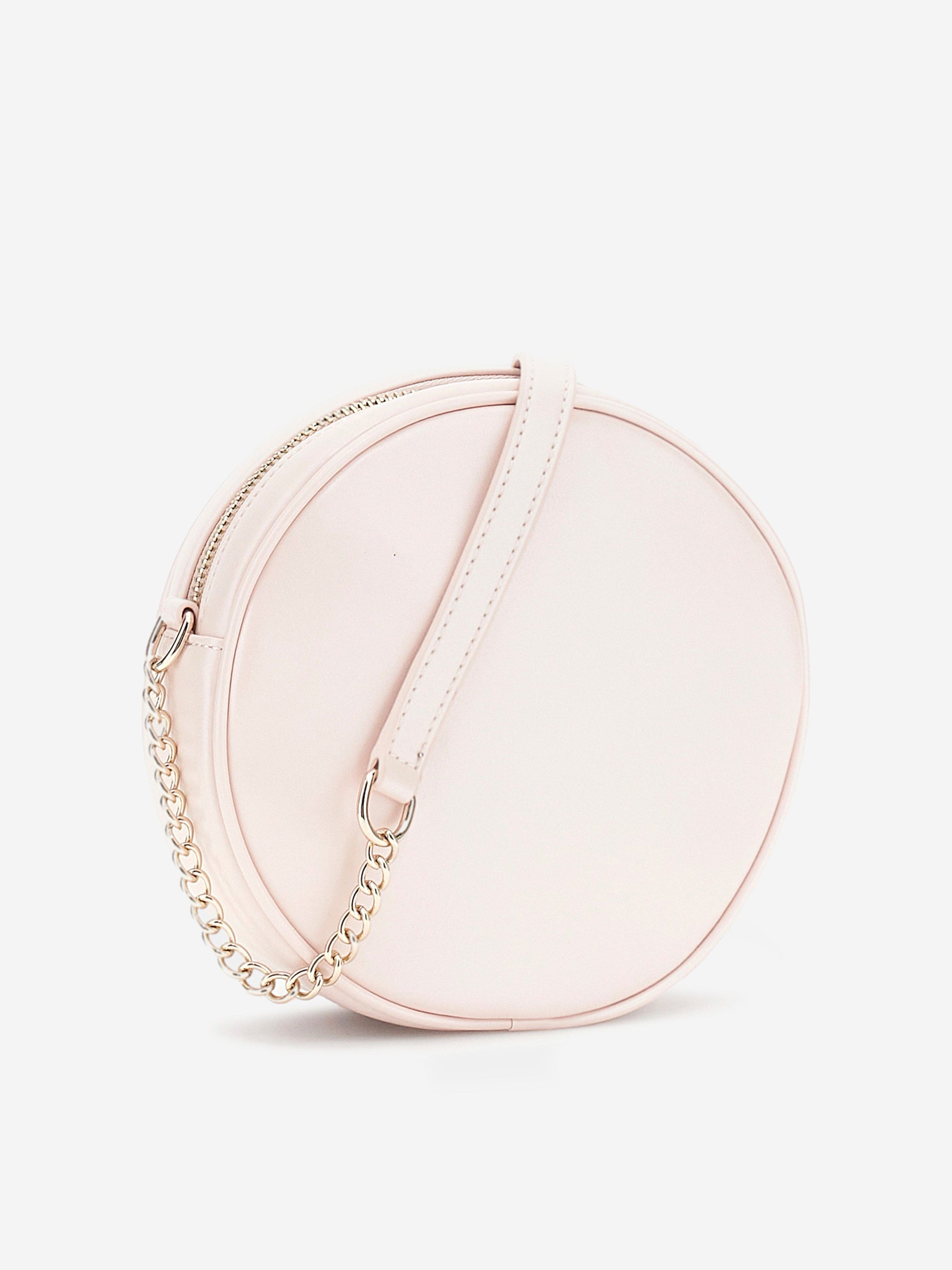Girls Heart Circle Bag in Pink