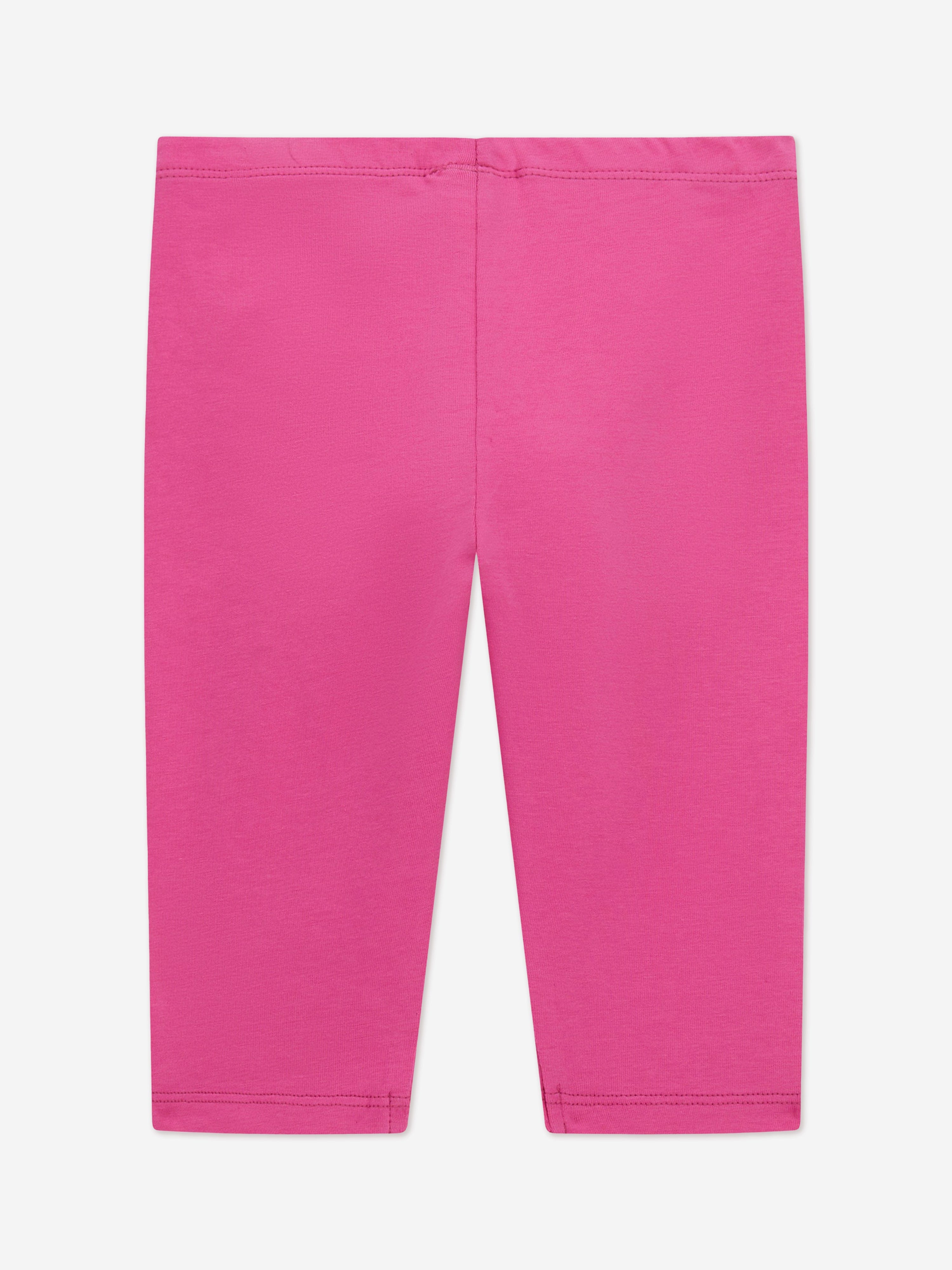Girls Logo Leggings in Pink