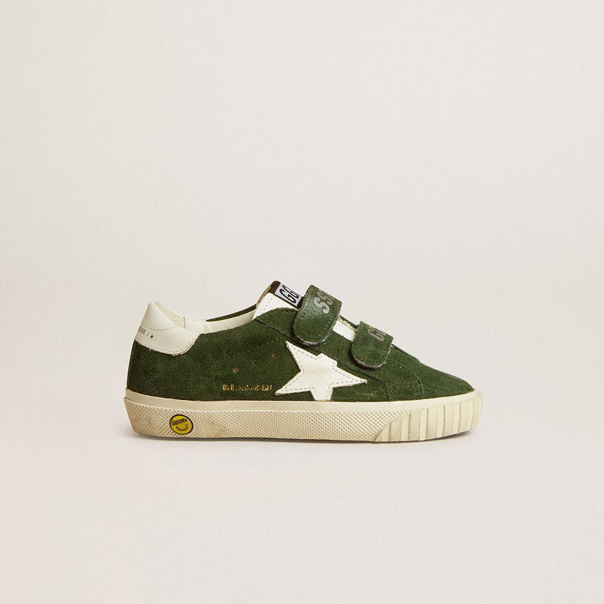 Boys & Girls Dark Green'OLD SCHOOL'Shoes