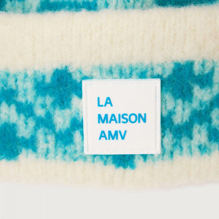 Adult Turquoise Jacquard Wool Hat