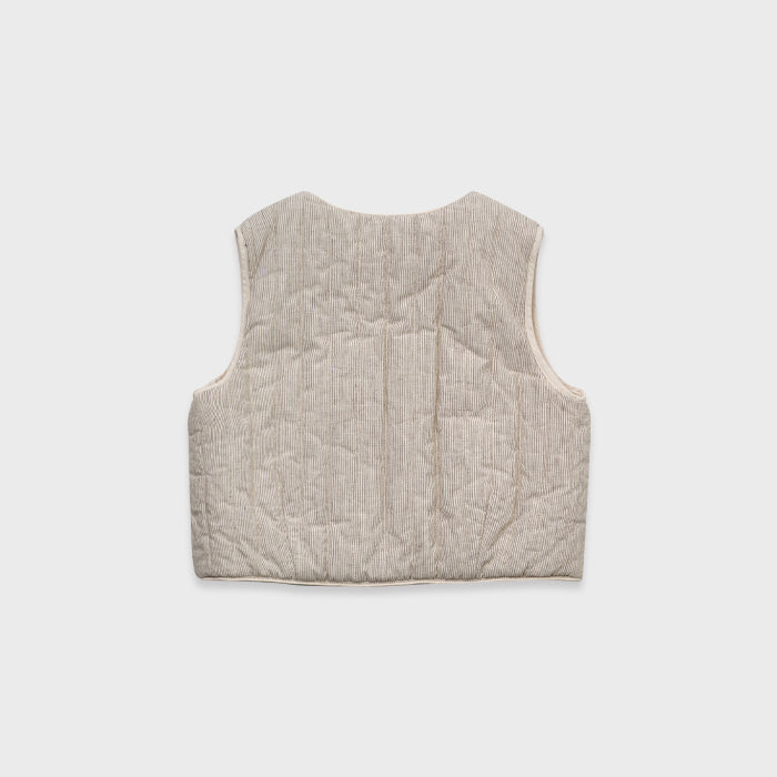 Gilet matelassé crème pour fille