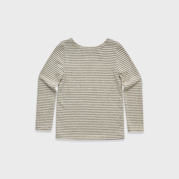 T-shirt rayé blanc pour fille
