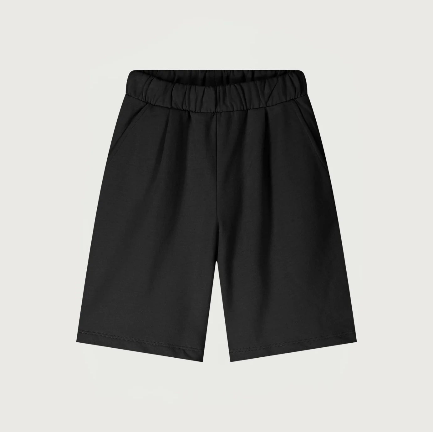 Shorts en coton noir pour garçons et filles