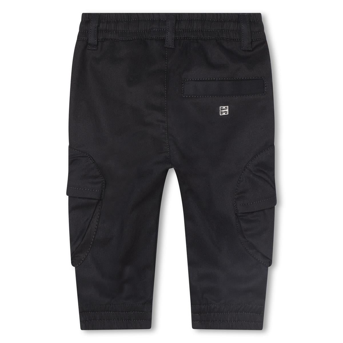 Baby Boys Black Logo Trousers