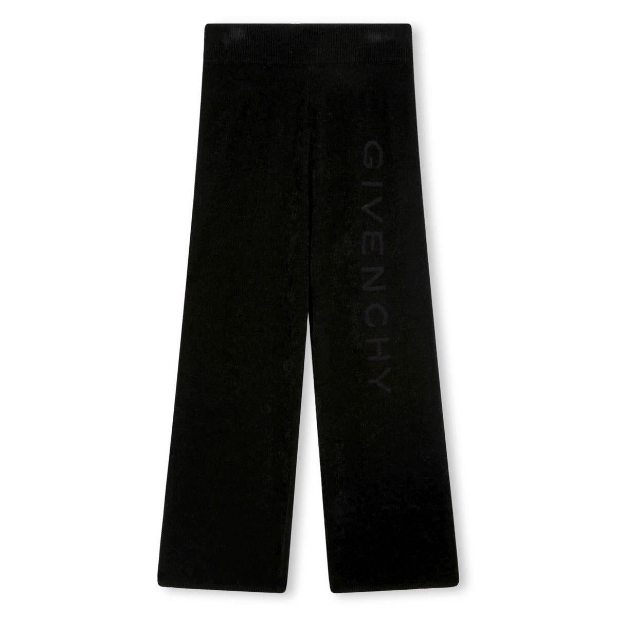 Girls Black Cotton Trousers