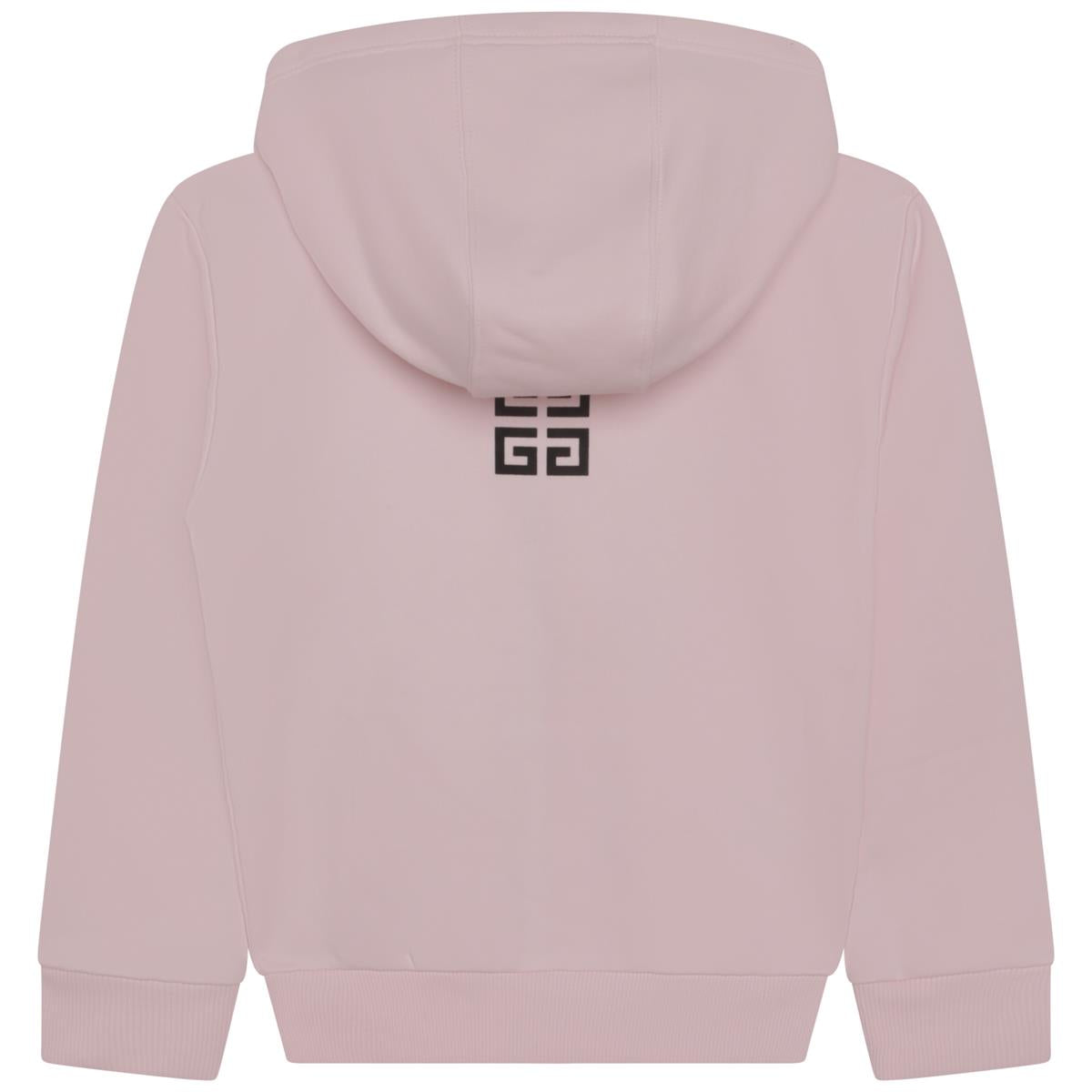 Girls Pink Zip-Up Top