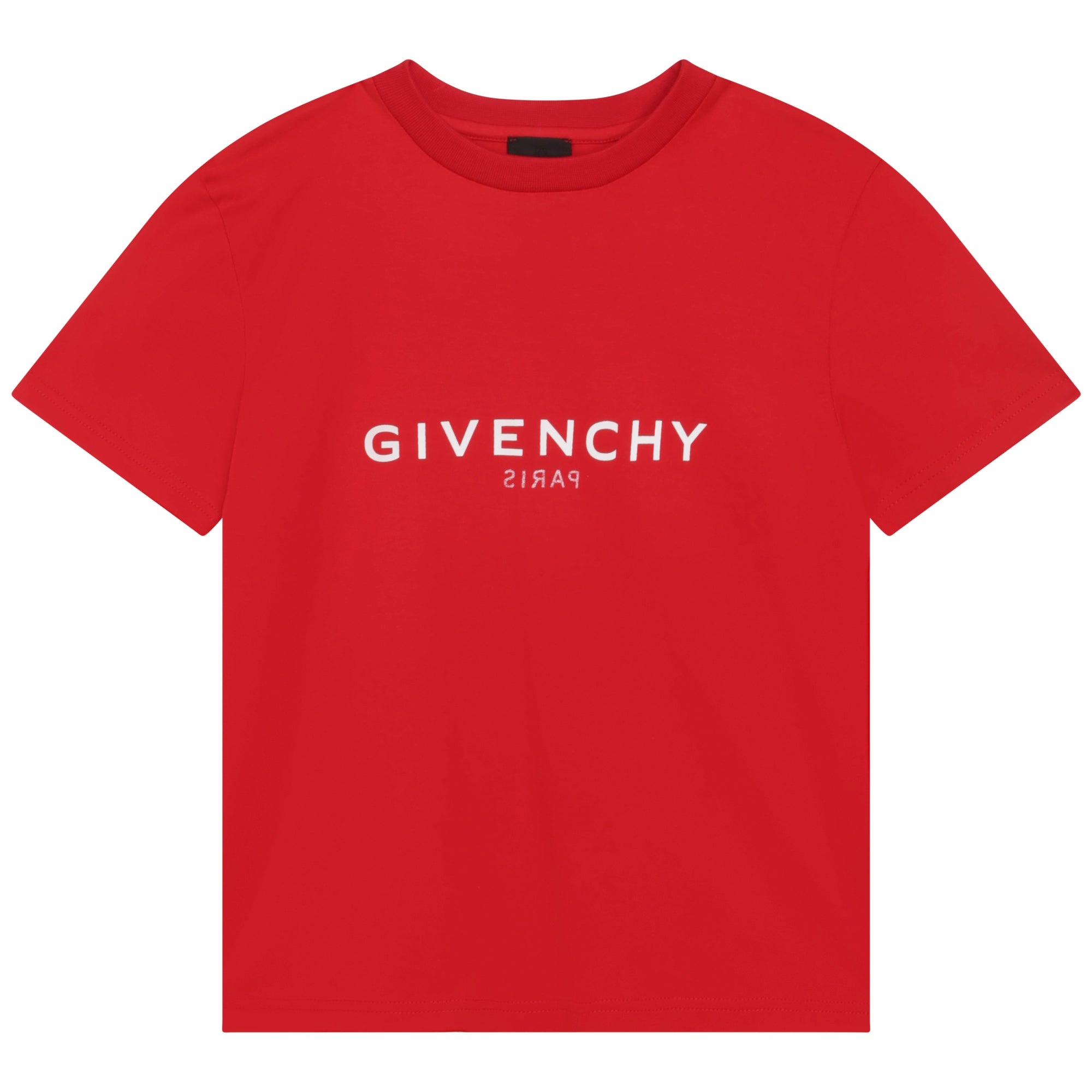 Boys Red Logo Cotton T-Shirt