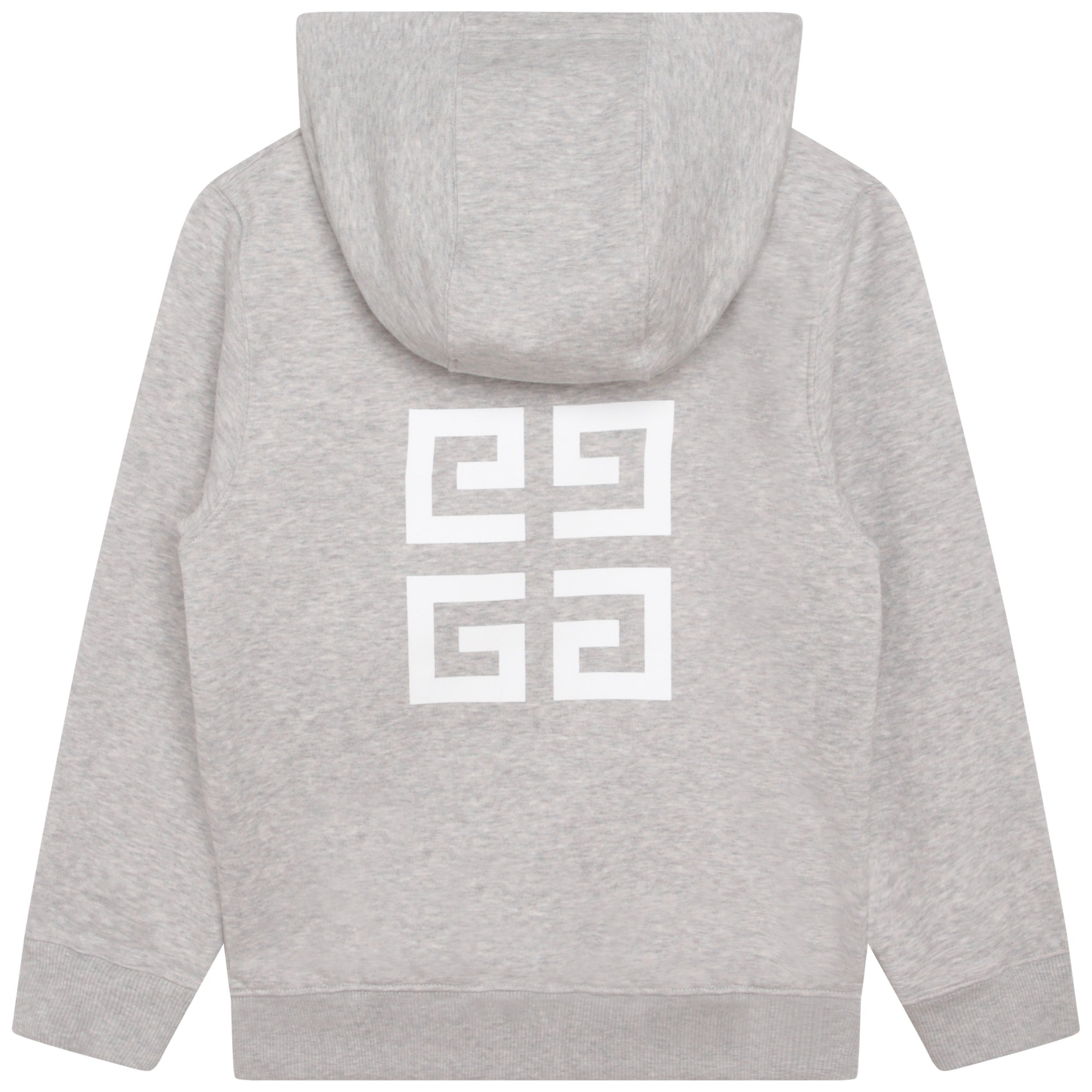 Boys Grey Logo Zip-Up Top