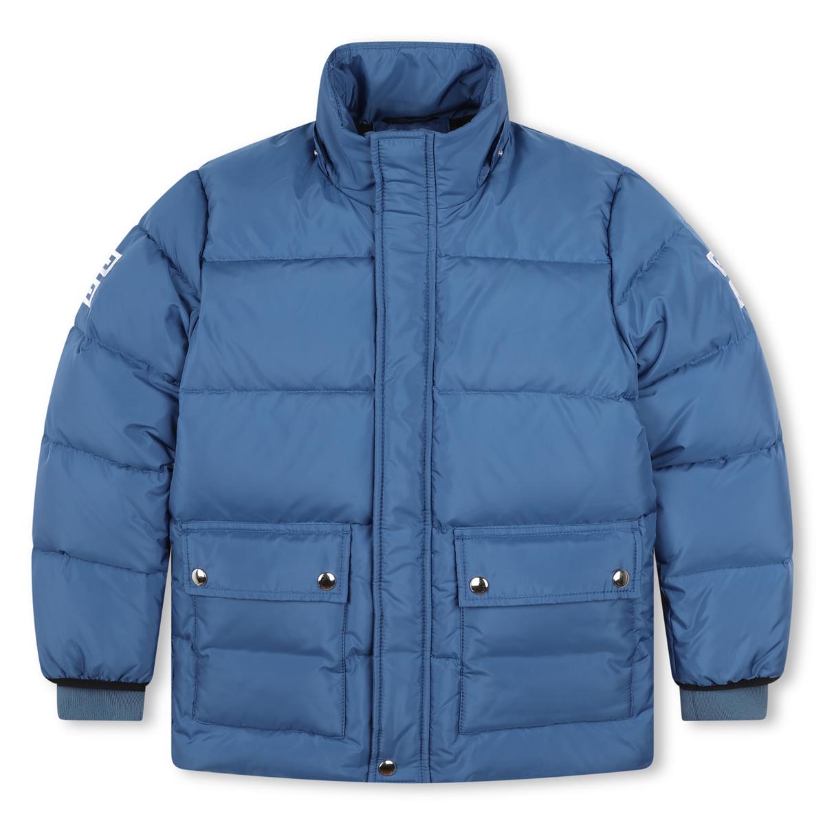 Boys Blue Padded Down Jacket
