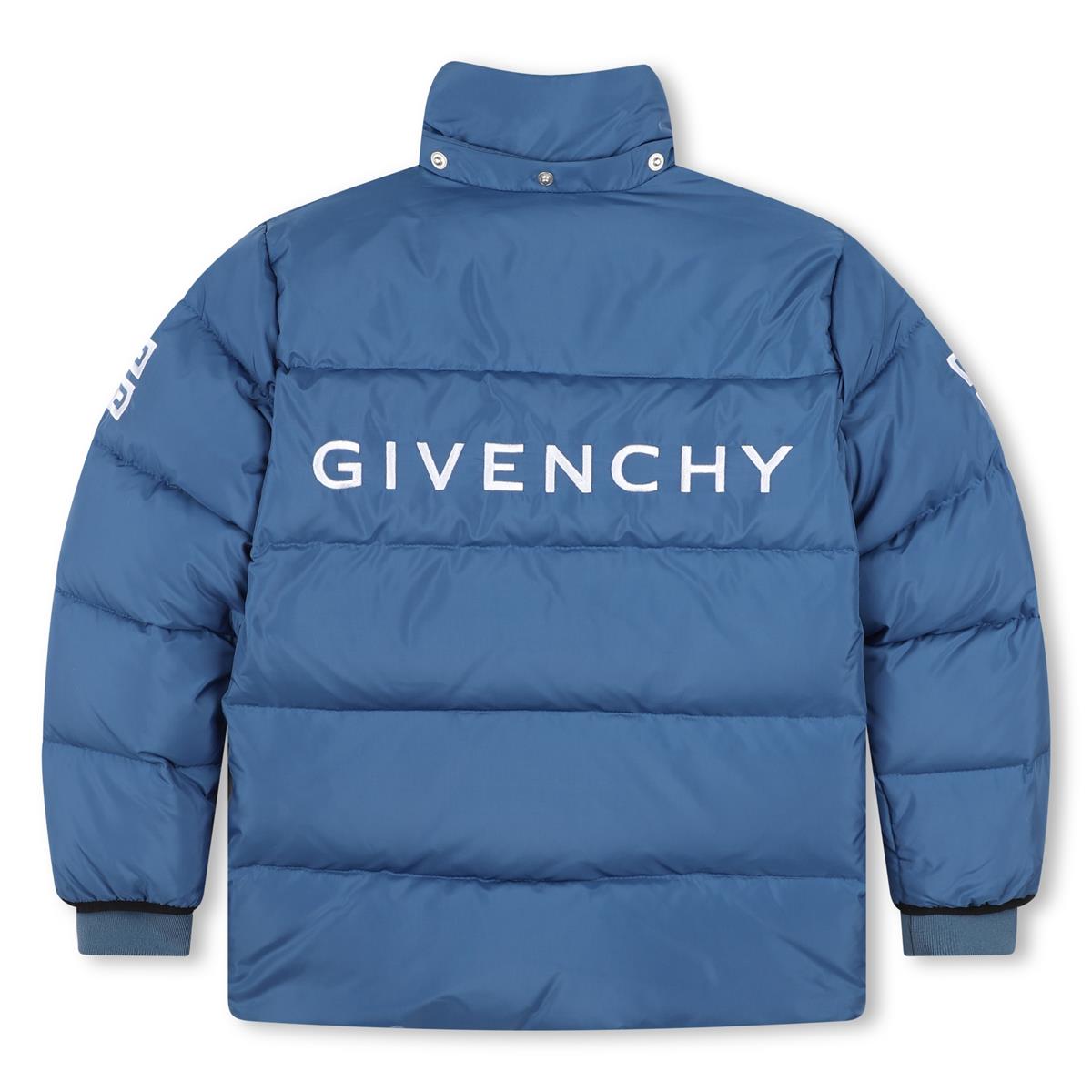 Boys Blue Padded Down Jacket
