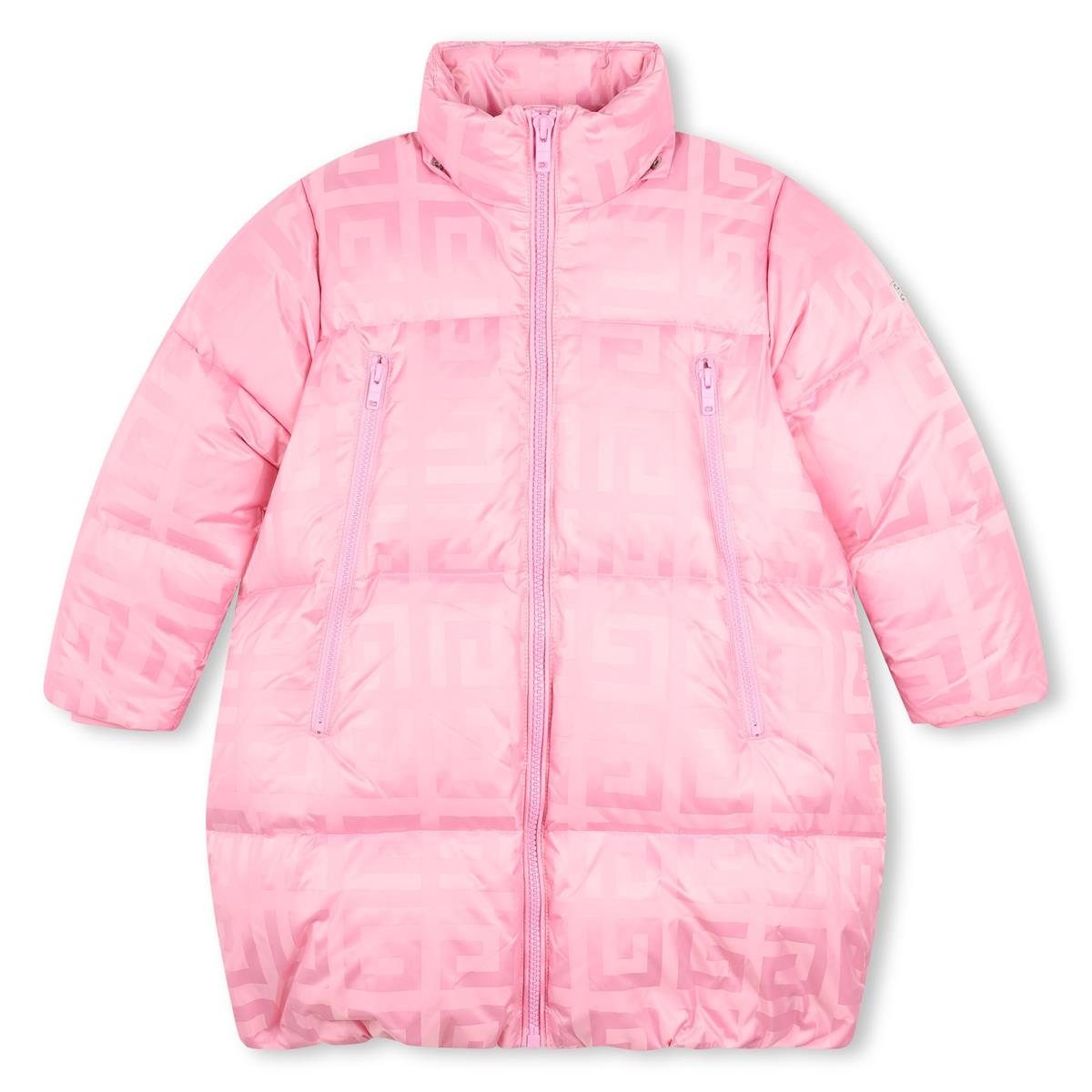 Girls Pink Padded Down Coat