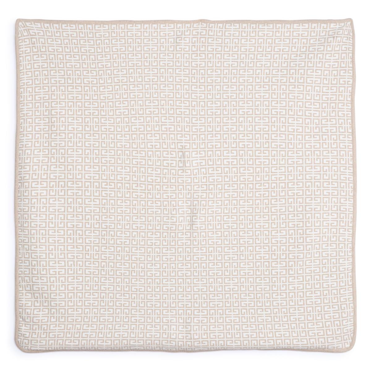 Baby Boys & Girls Beige Logo Cotton Blanket(80x80cm)