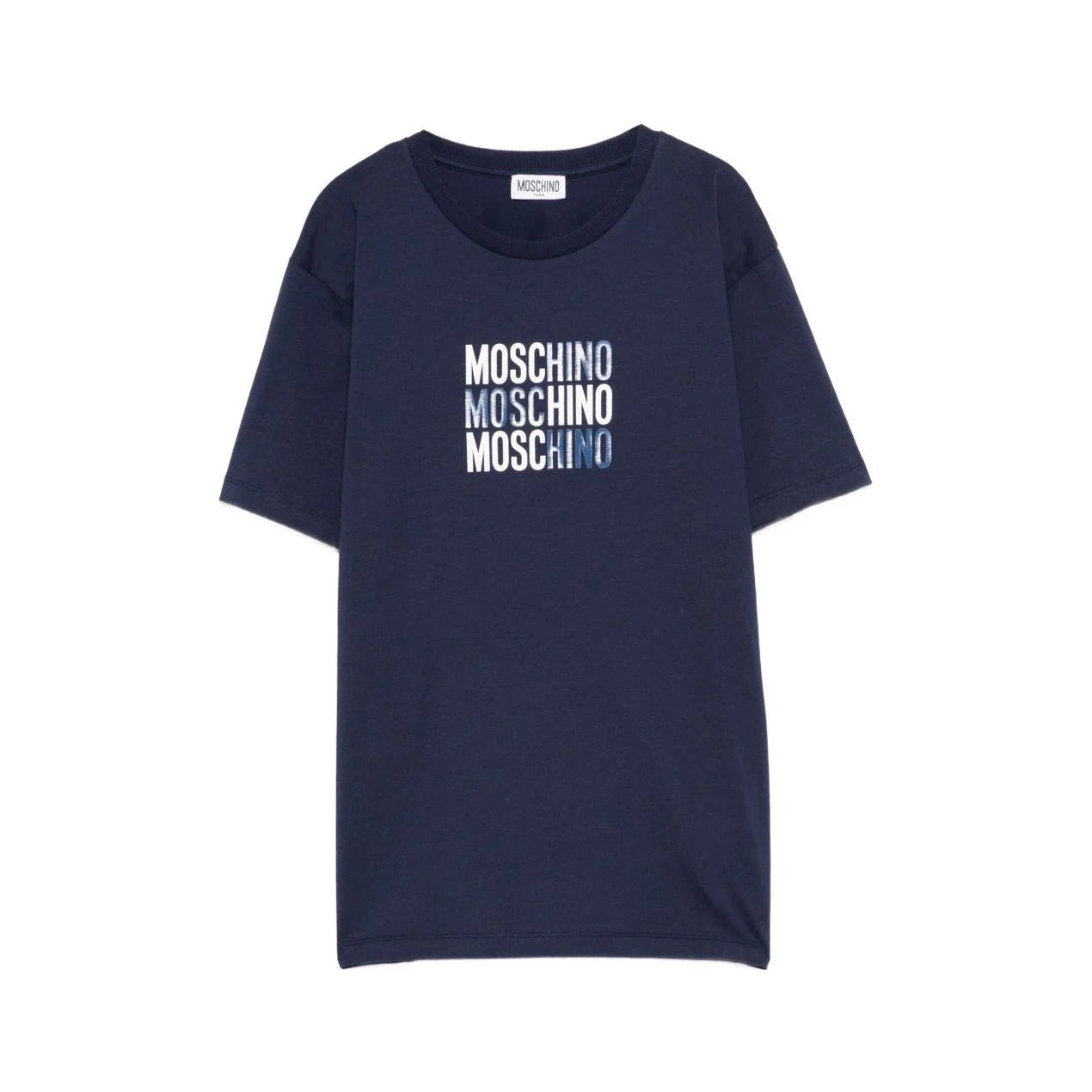 Boys & Girls Navy Logo Cotton T-Shirt