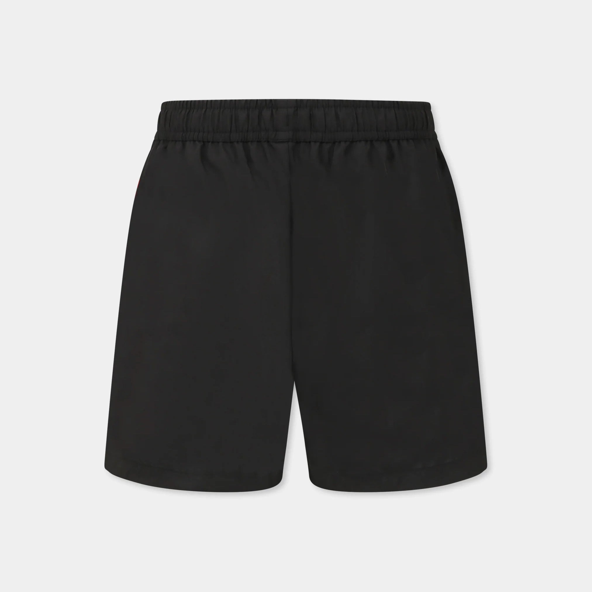 Boys Black Printed Swim Shorts
