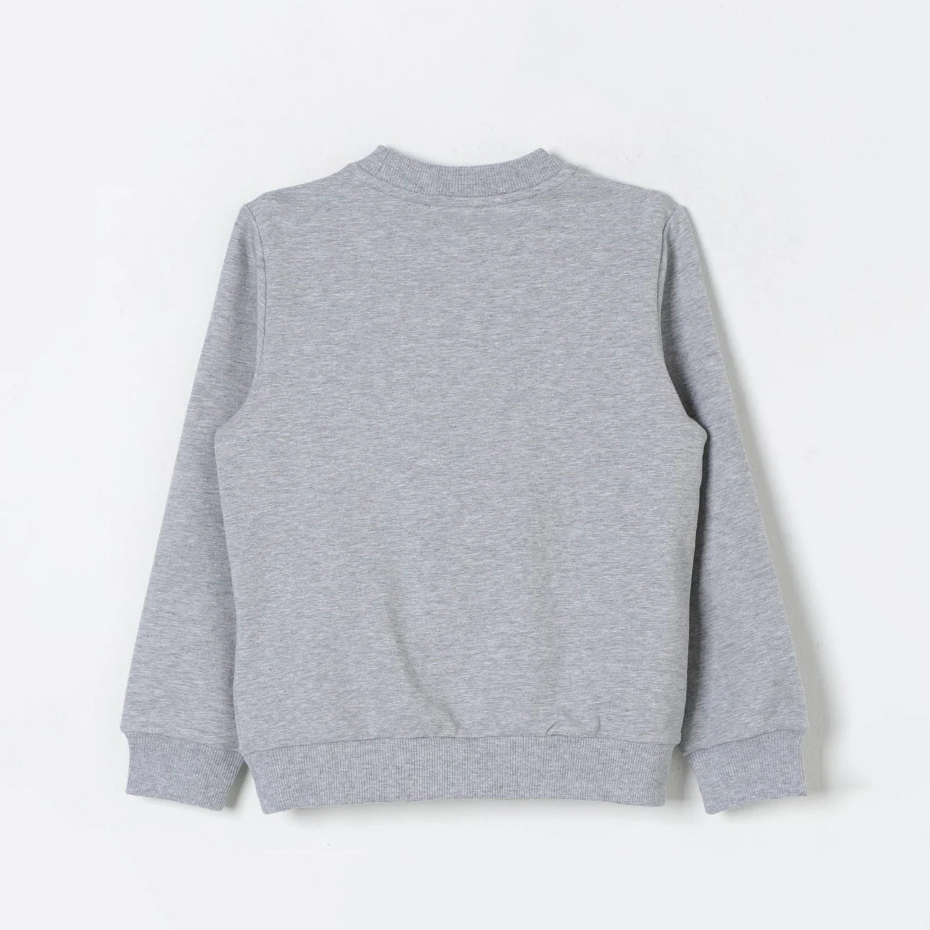 Boys & Girls Grey Logo Cotton Sweatshirt