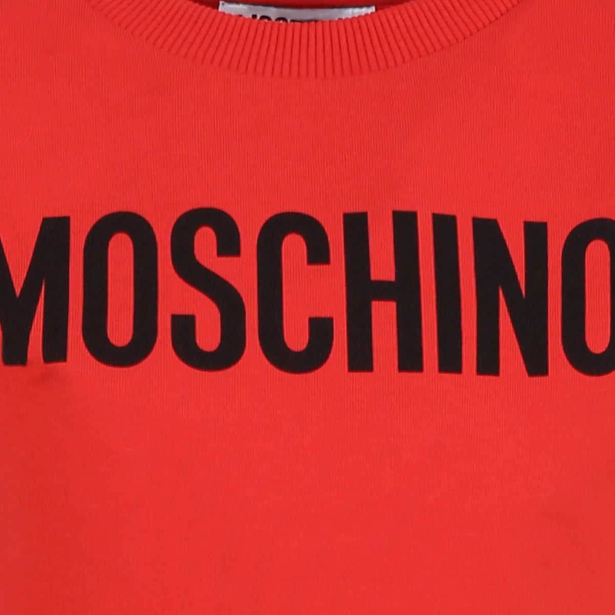 T-shirt en coton pour garçons et filles avec logo imprimé rouge