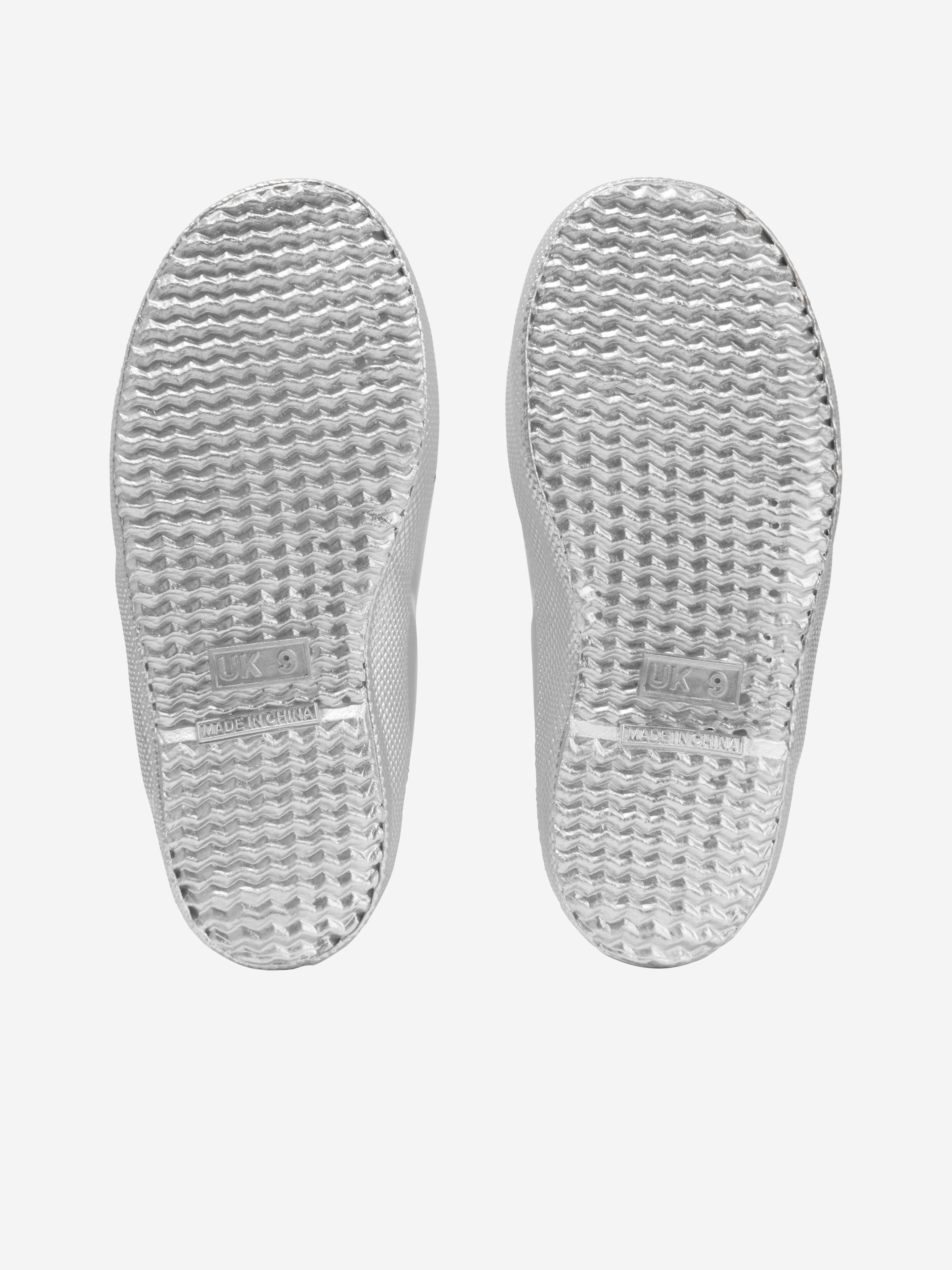 Girls Original First Classic Metal Wellington Boots in Silver