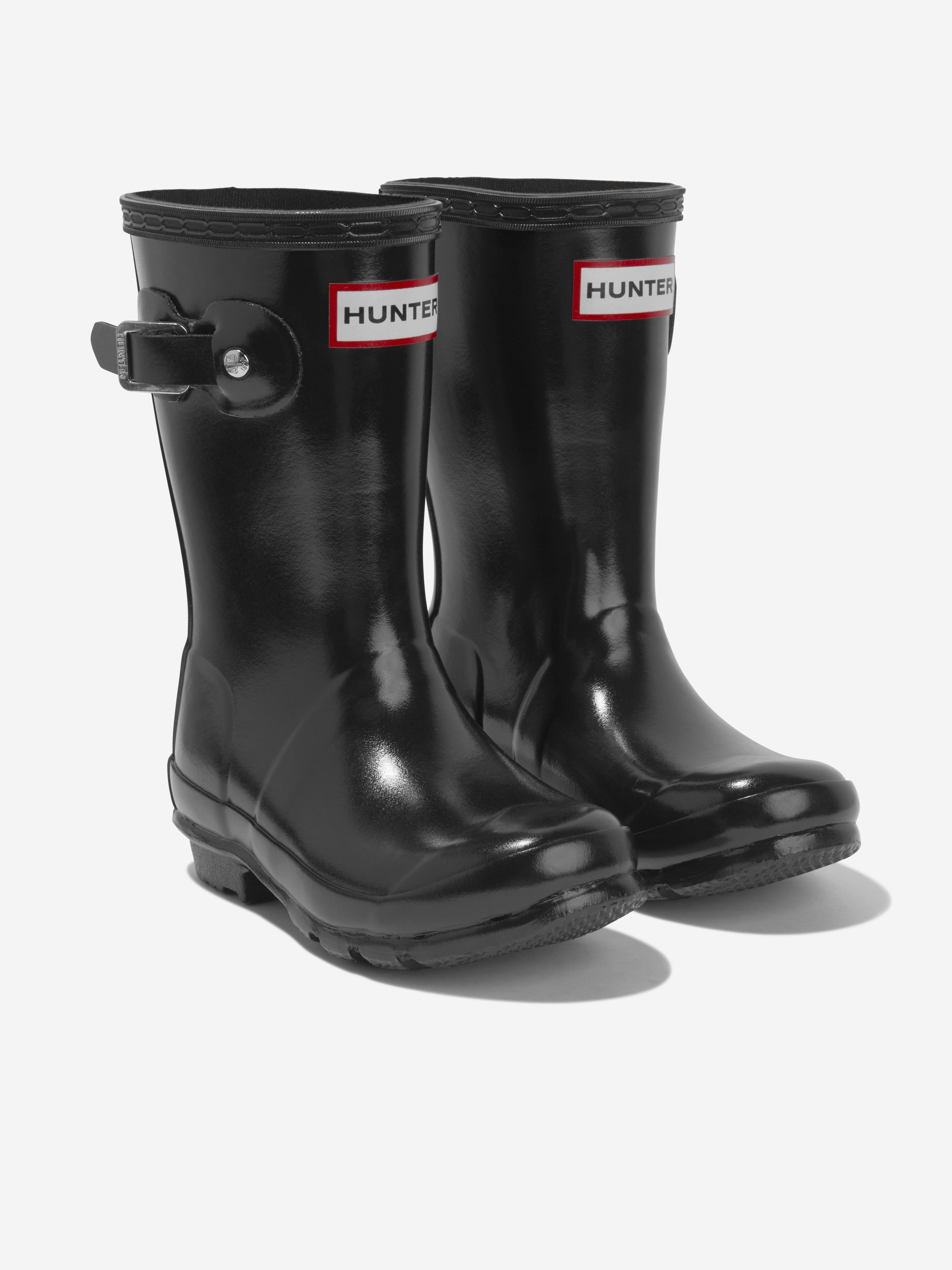Kids Original Gloss Wellington Boots in Black