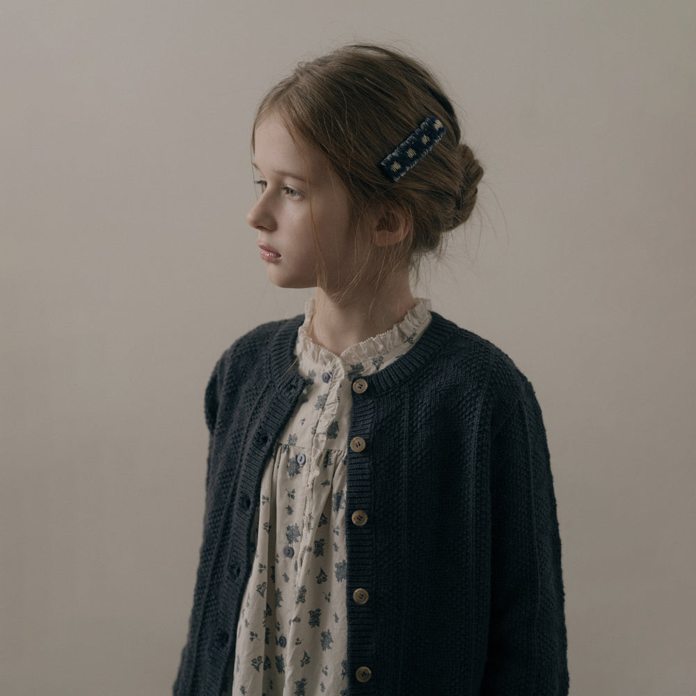 Barrettes Marine & Grises Fille (Lot de 2)
