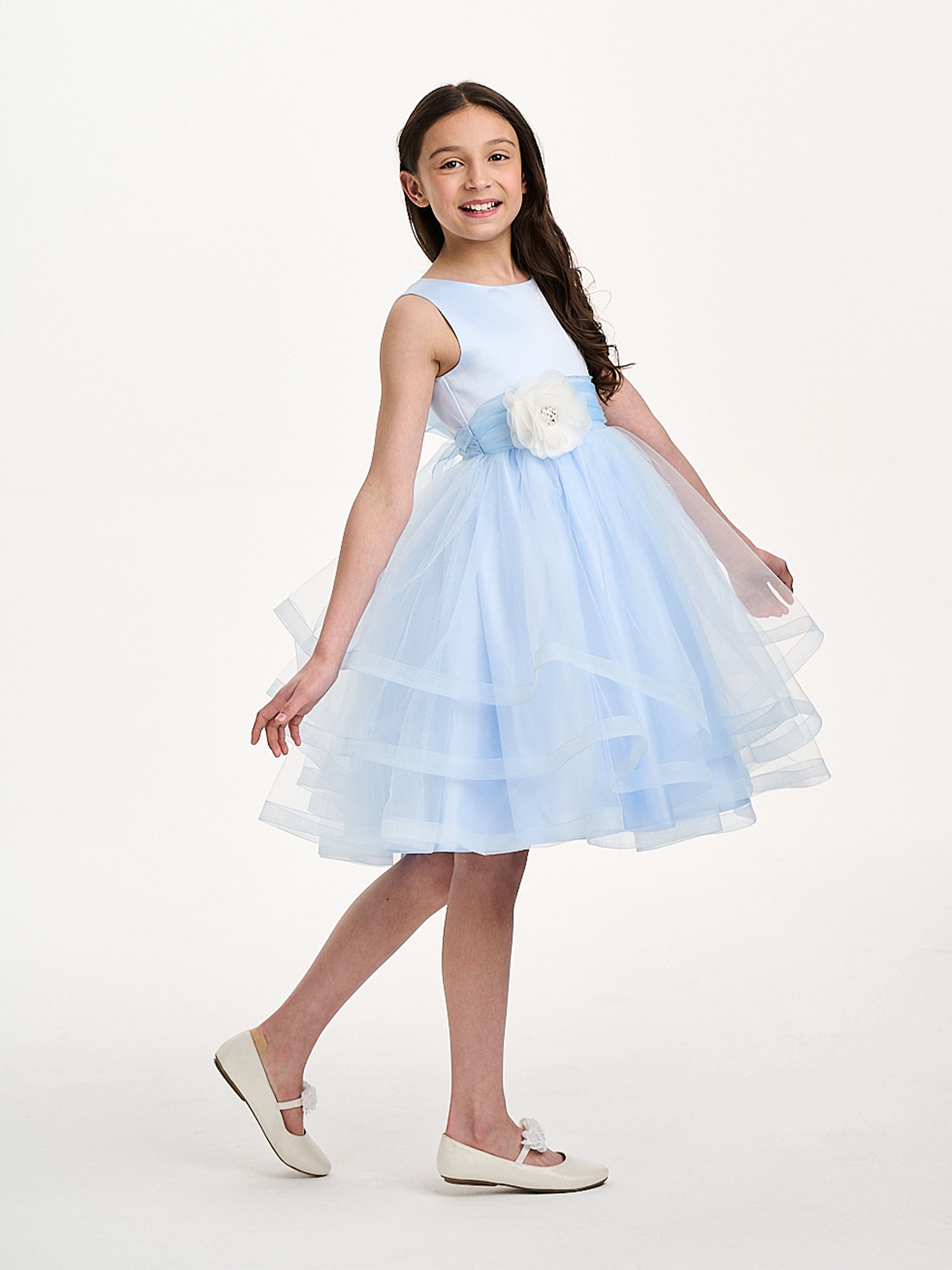 Girls Fairy Frost Dress in Blue