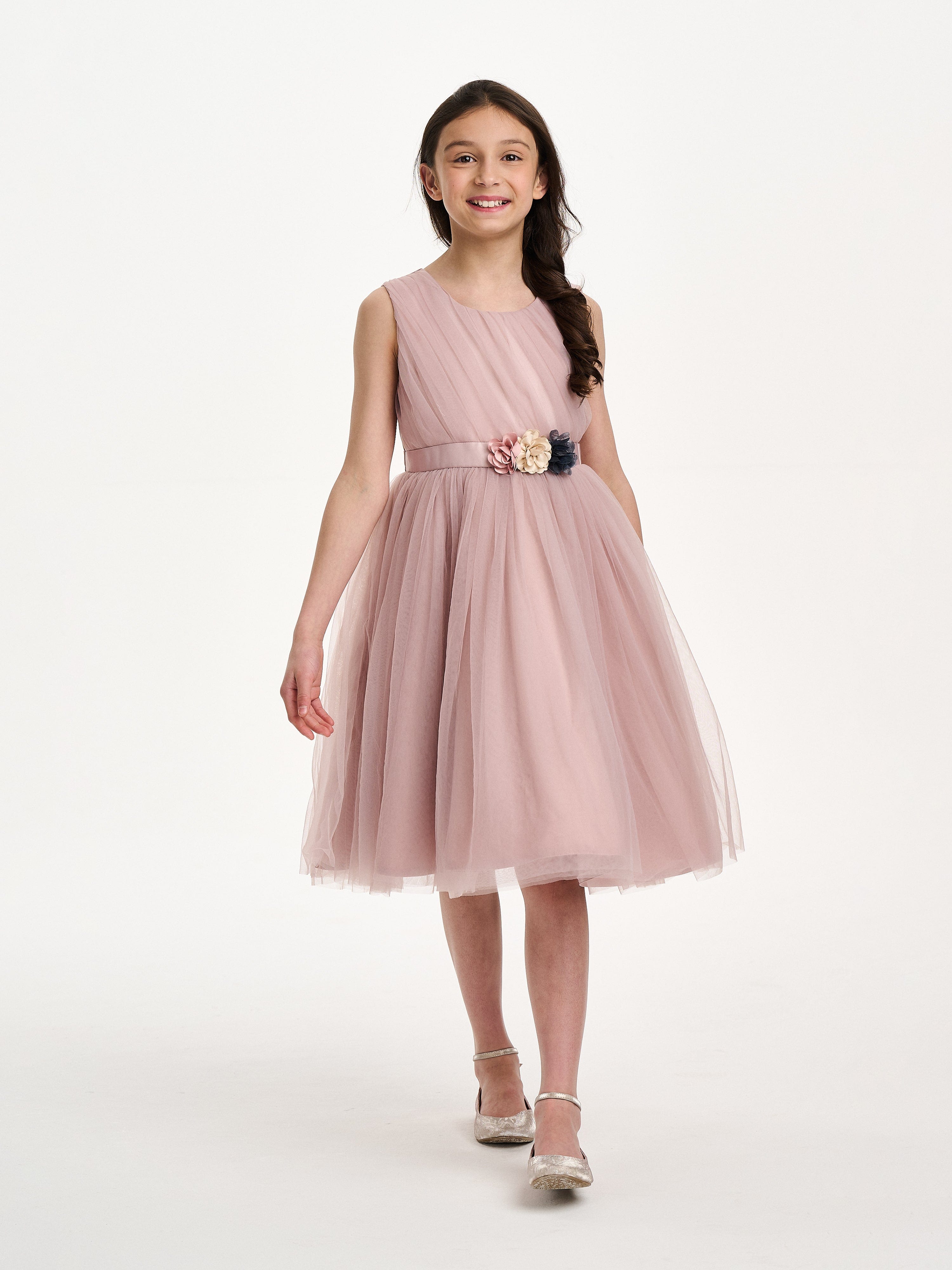 Girls Aurora Belle Dress in Pink