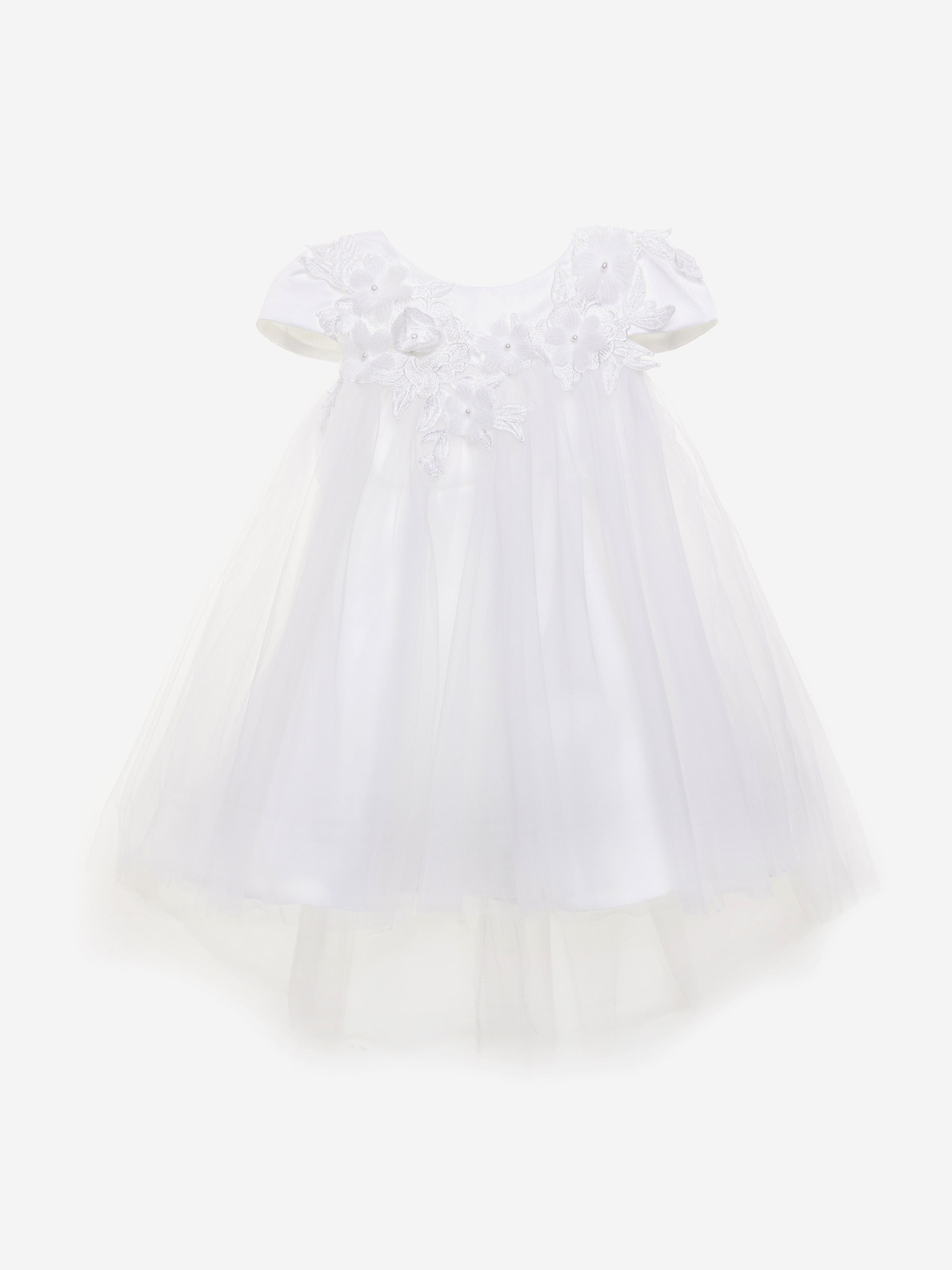 Baby Girls Angelic Dress in White