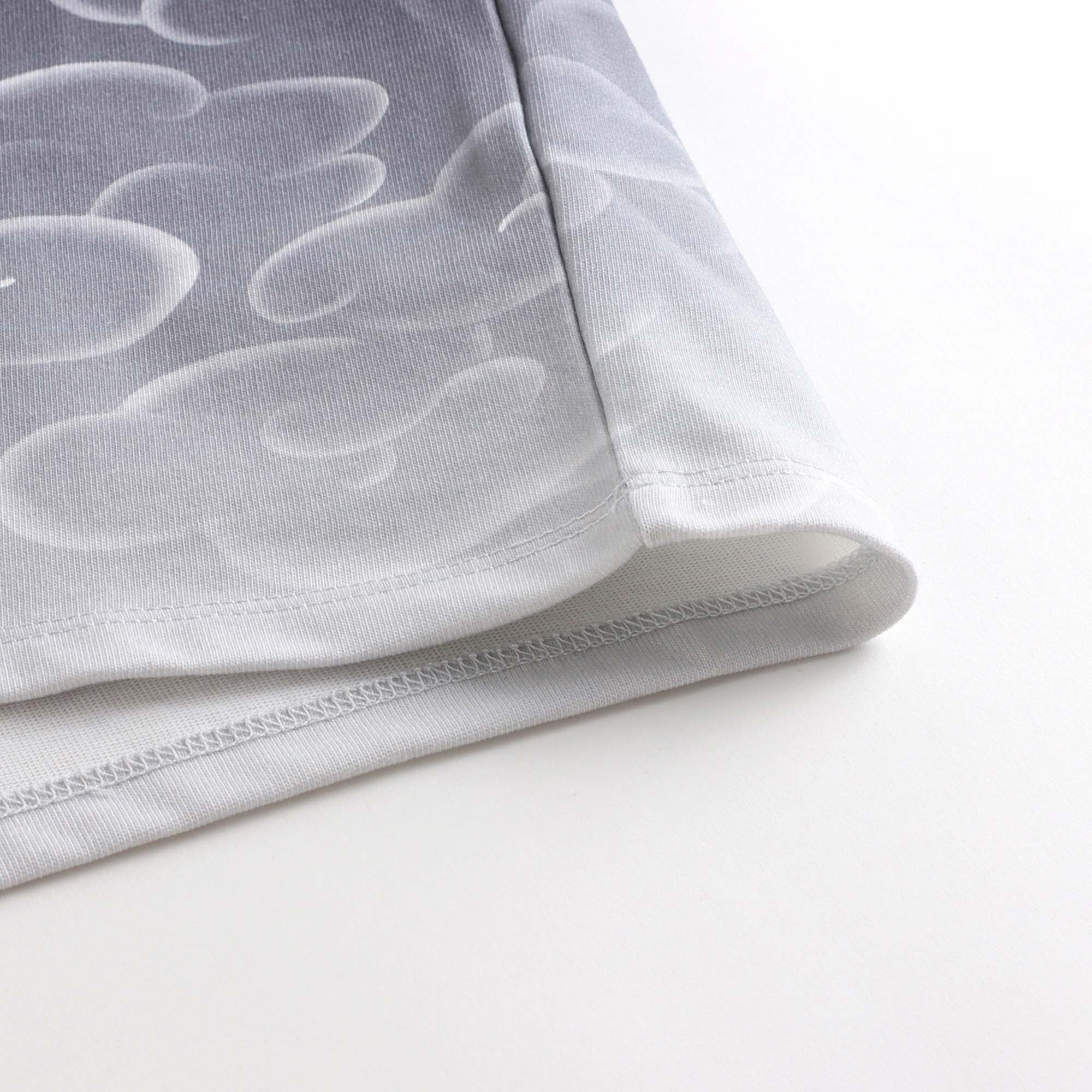 T-shirt en coton bleu foncé imprimé tigre pour garçons et filles