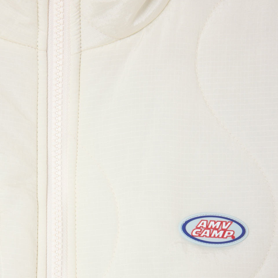 Women White Padded Gilet