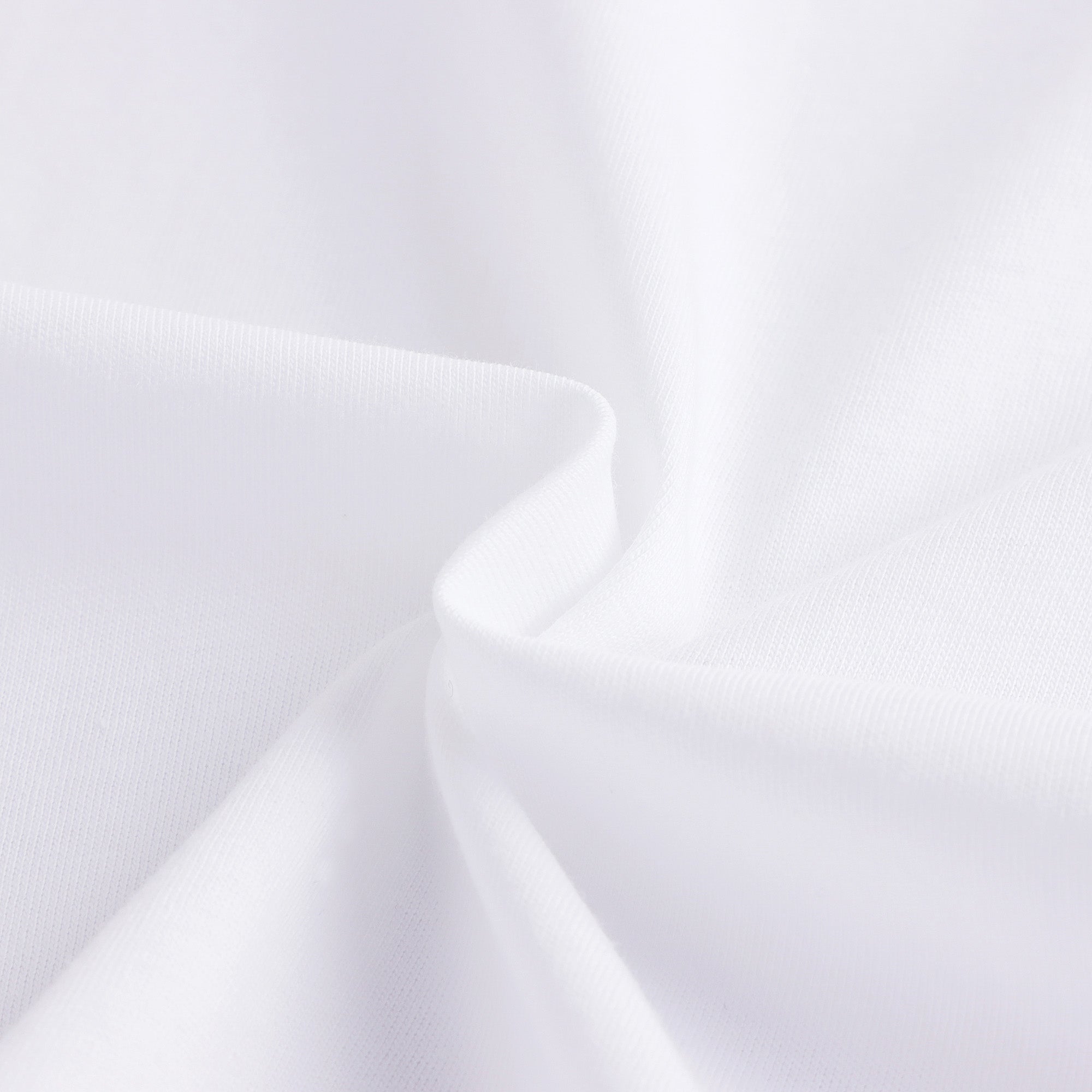 T-shirt en coton blanc avec logo circulaire pour garçons et filles