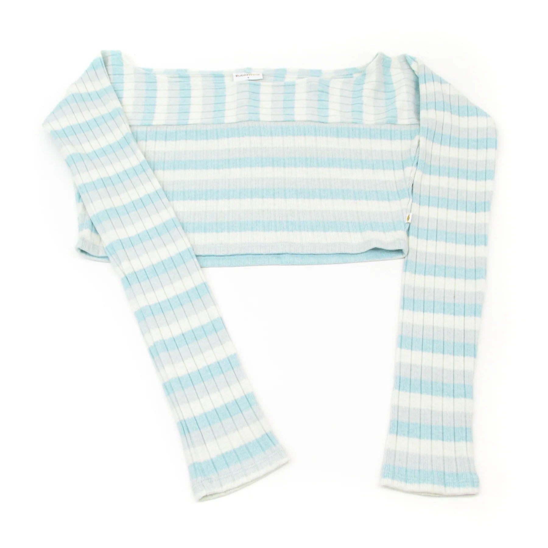 Girls Blue Stripes Ballet Top