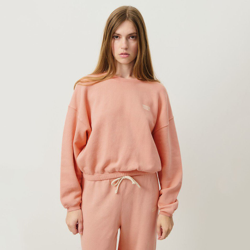 Women Pink Cotton Sweatshirt