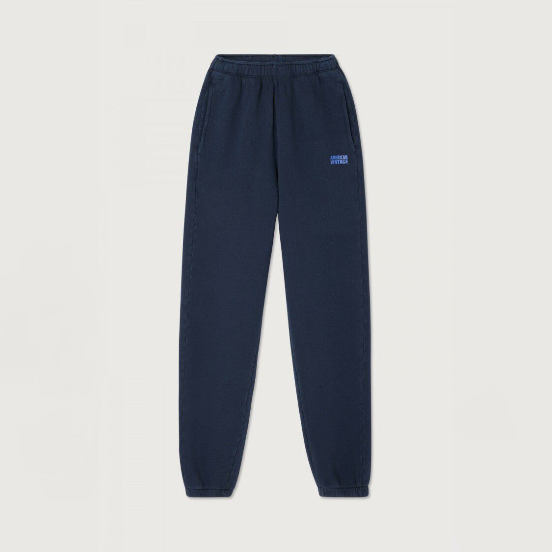 Women Blue Cotton Trousers