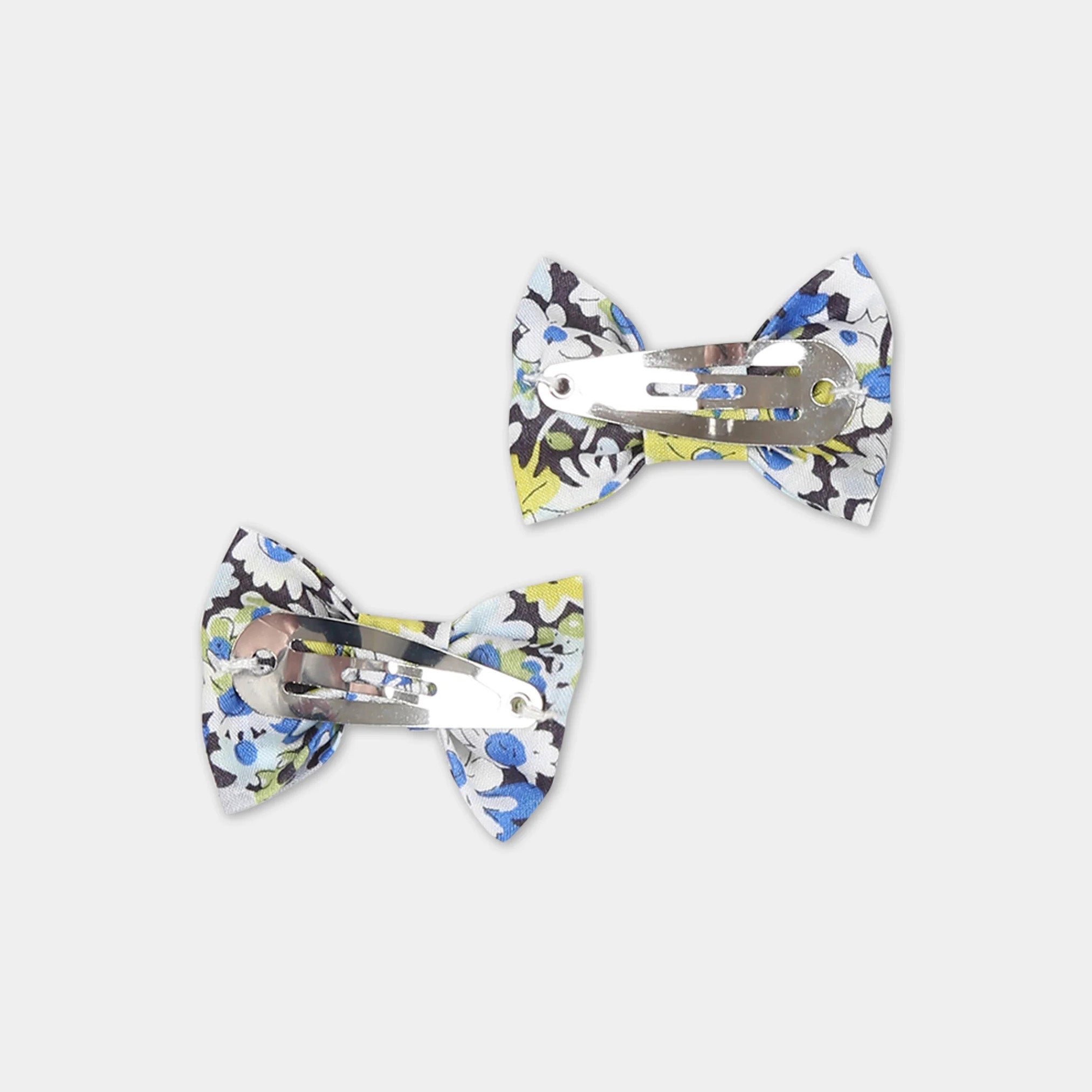 Girls Blue Floral Hair Clips