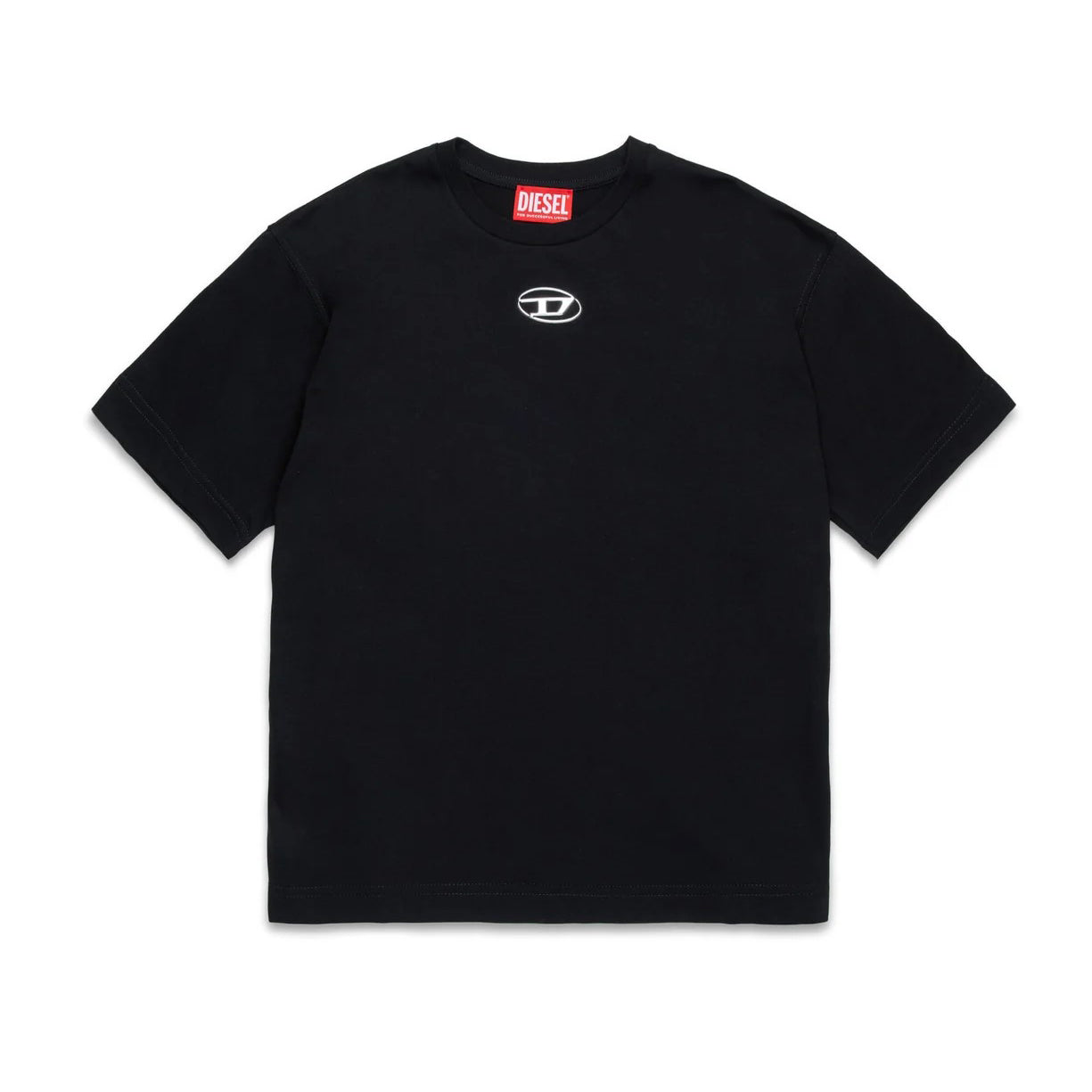 Boys & Girls Black Cotton T-Shirt