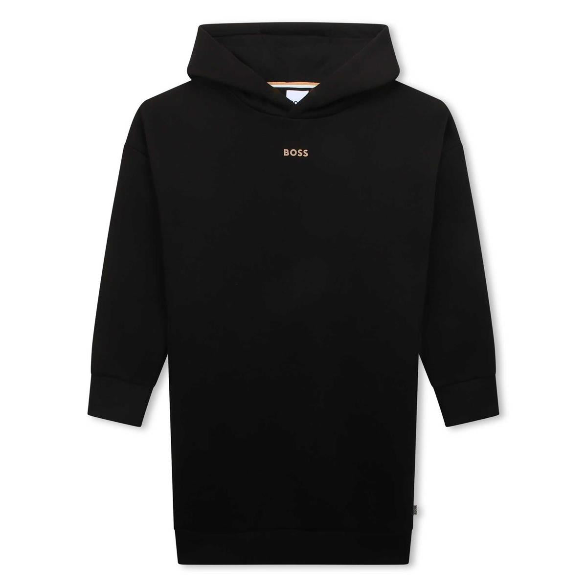 Girls Black Cotton Dress