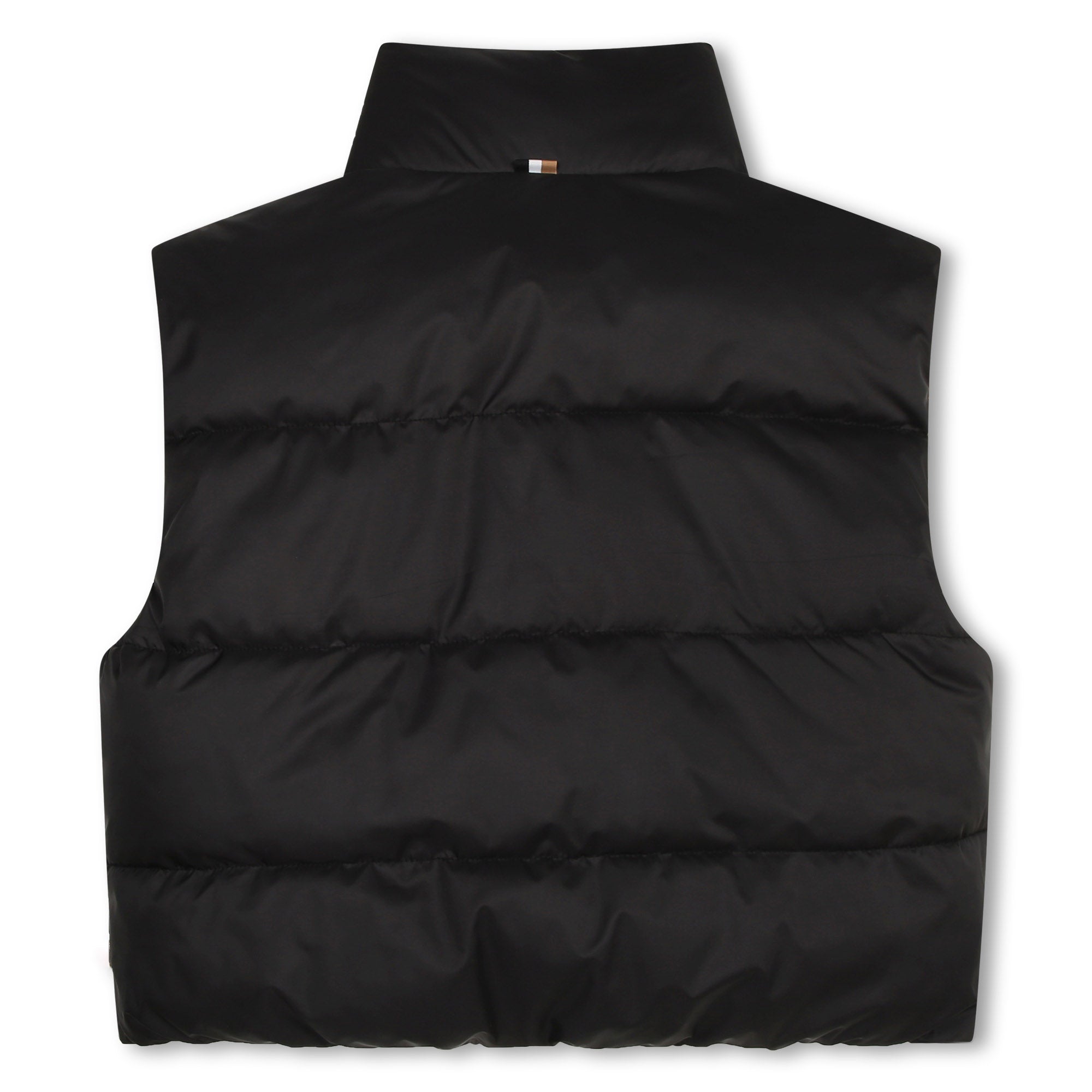 Girls Black Reversible Padded Gilet