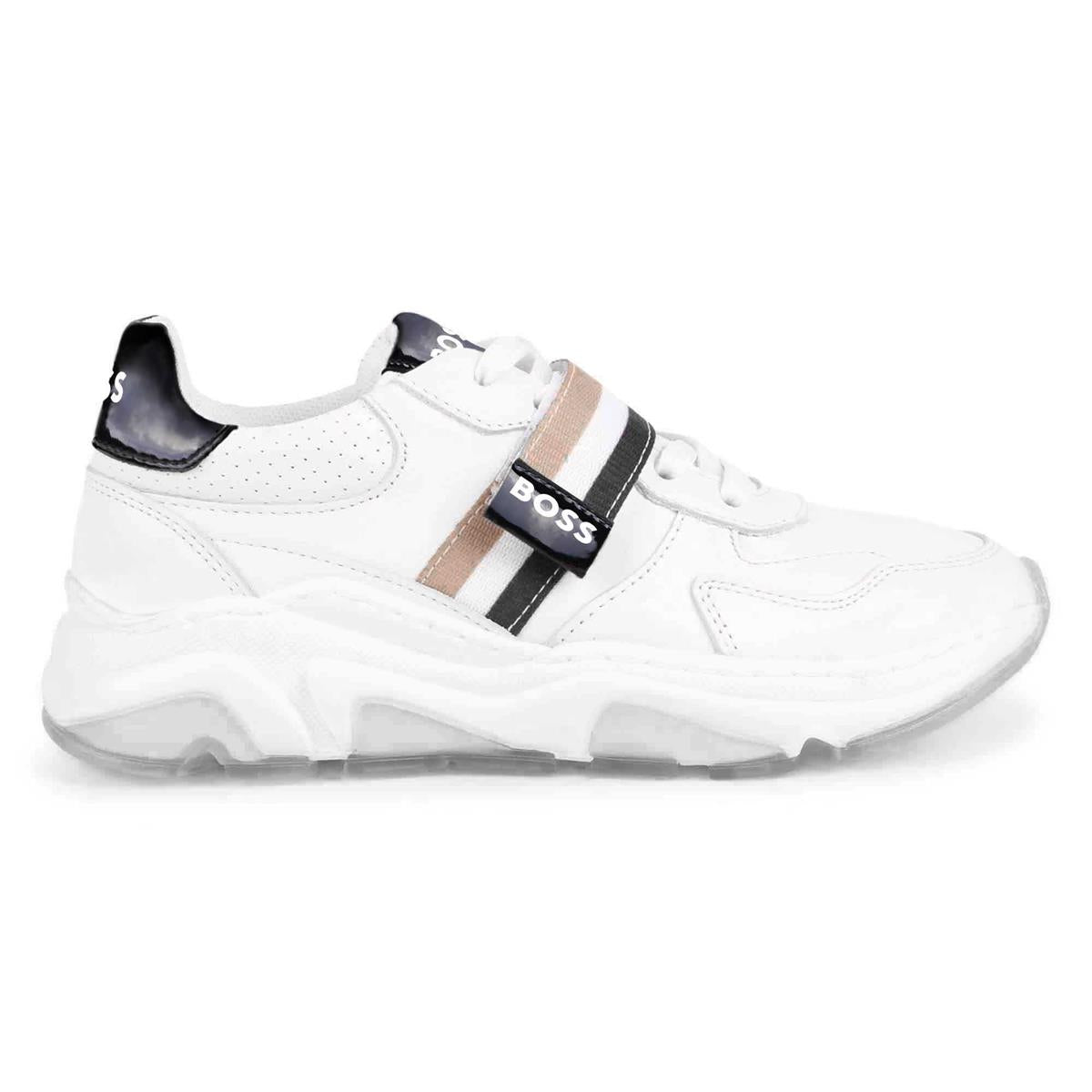 Girls White Logo Shoes