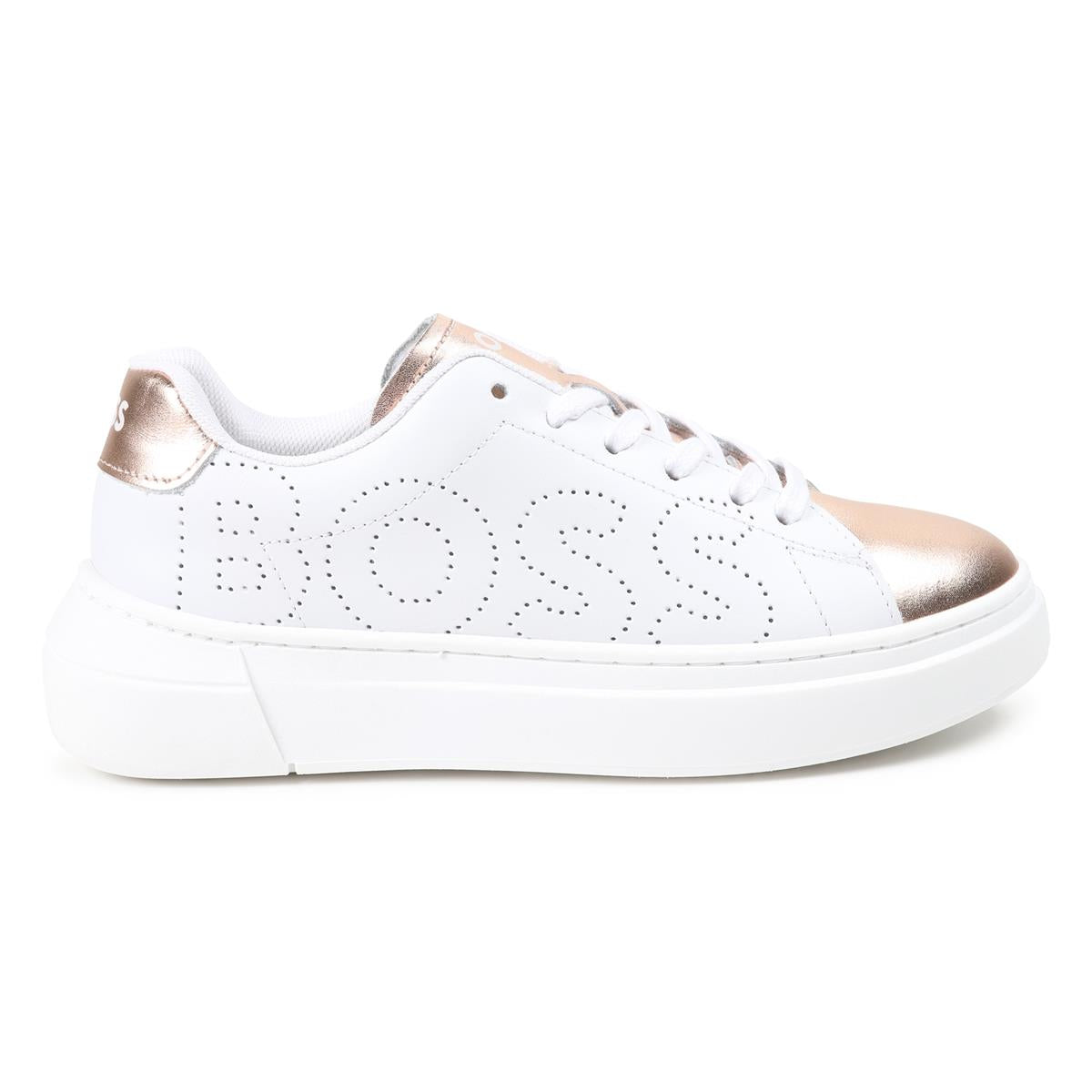Girls White Logo Shoes