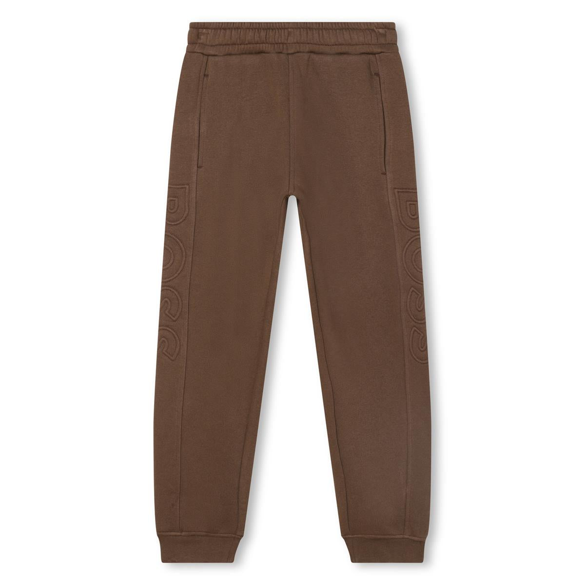 Boys Camel Cotton Trousers